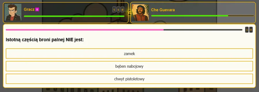 Co nie jest istotną częscią broni