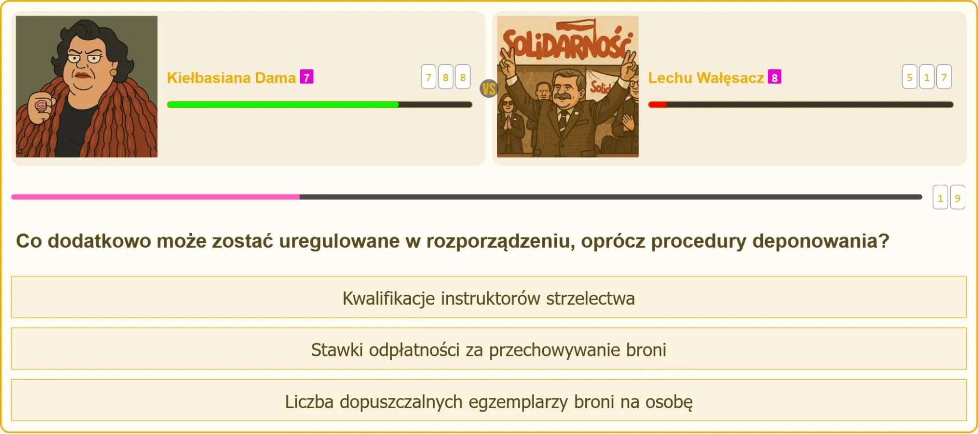Broń w depozycie – stawki odpłatności