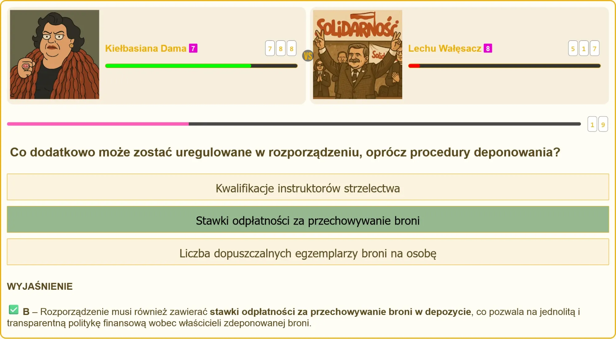 Procedura deponowania broni a stawki odpłatności