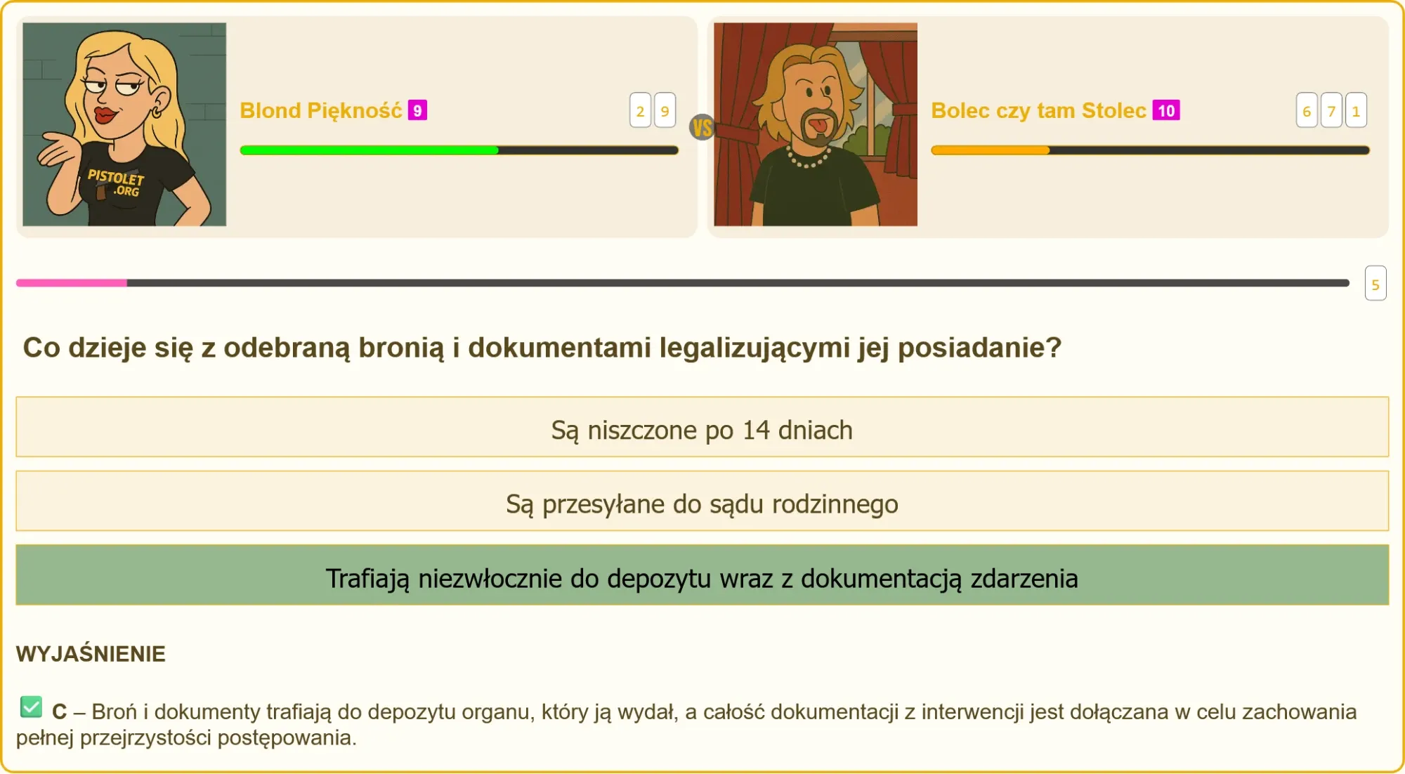 Broń i dokumenty w depozycie - procedury prawne
