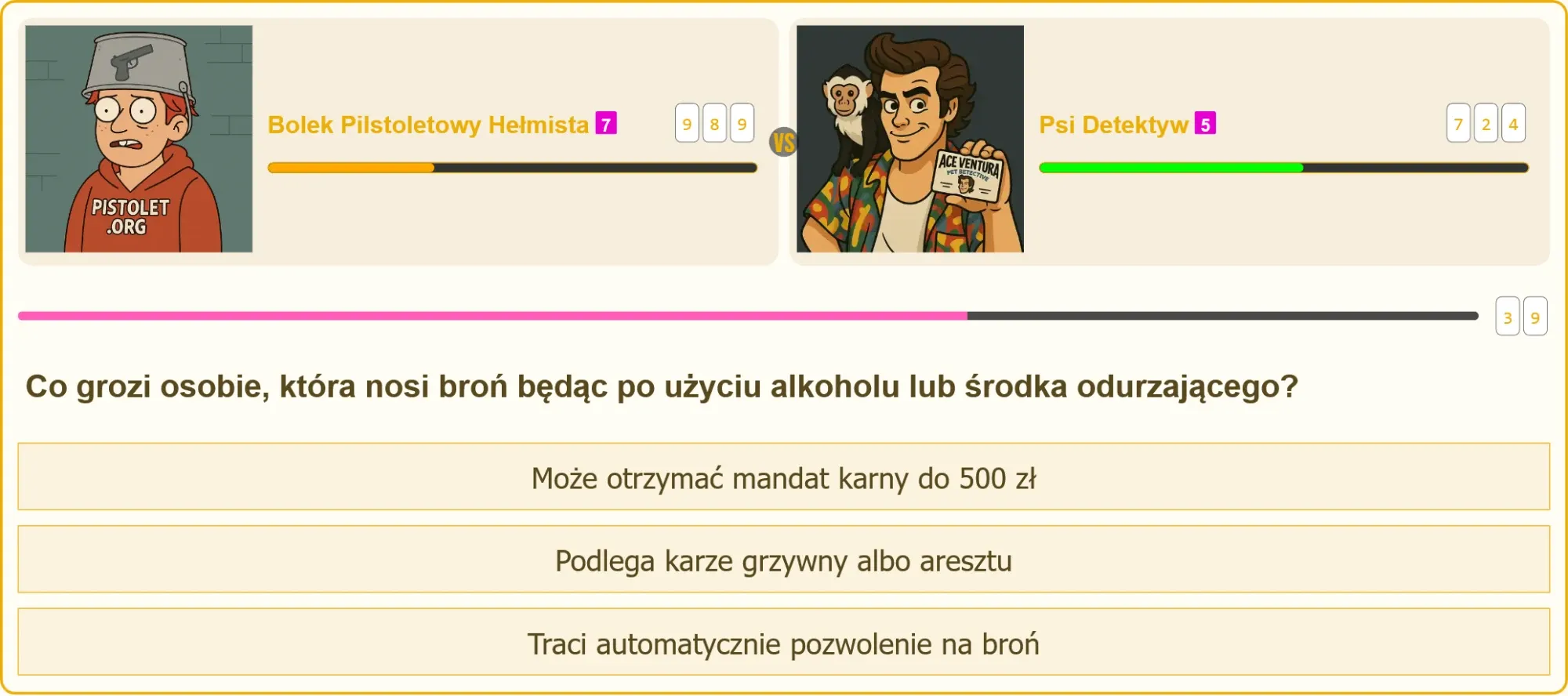 Pojedynek wiedzy na patent strzelecki – Bolek vs Psi Detektyw