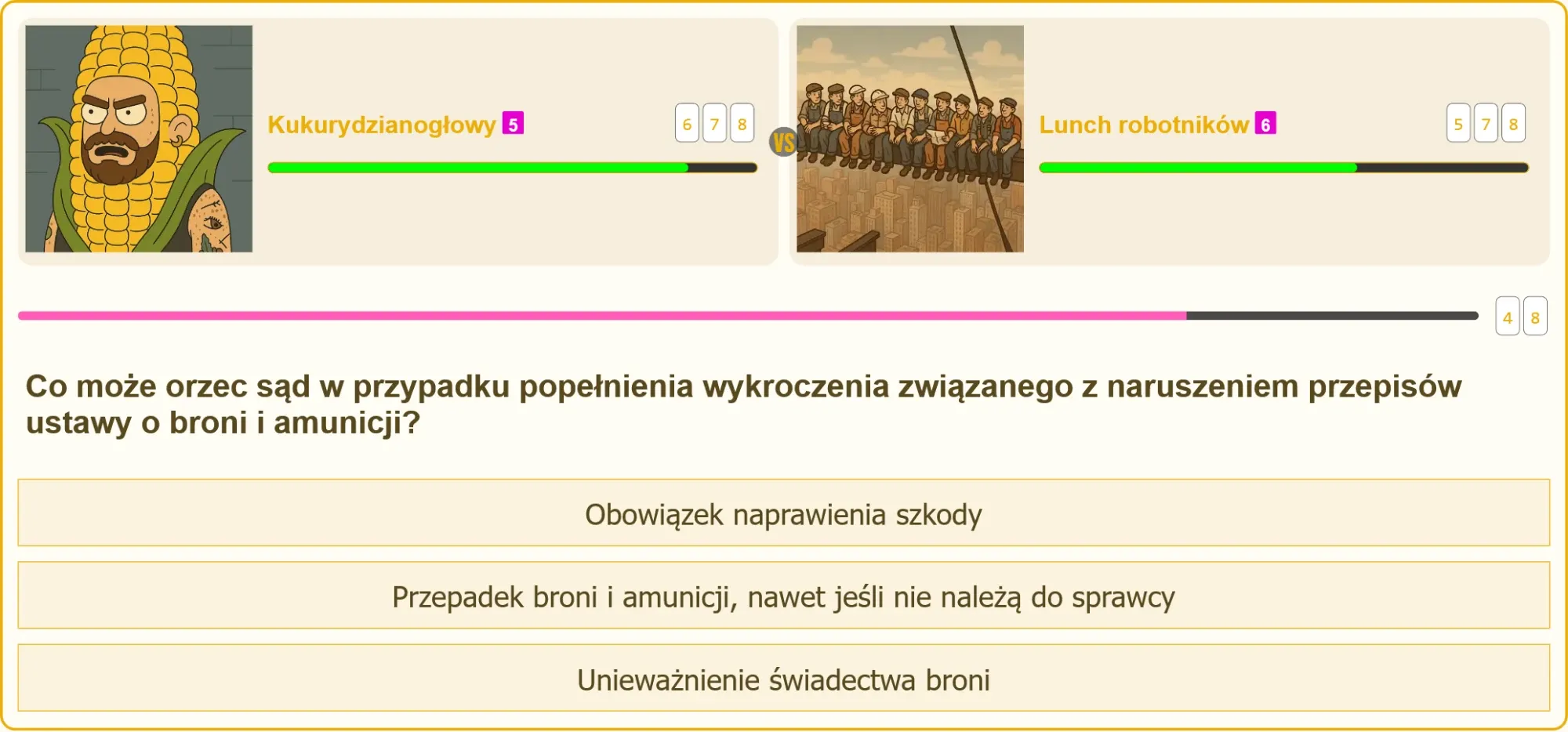 Sąd orzekający przepadek broni i amunicji