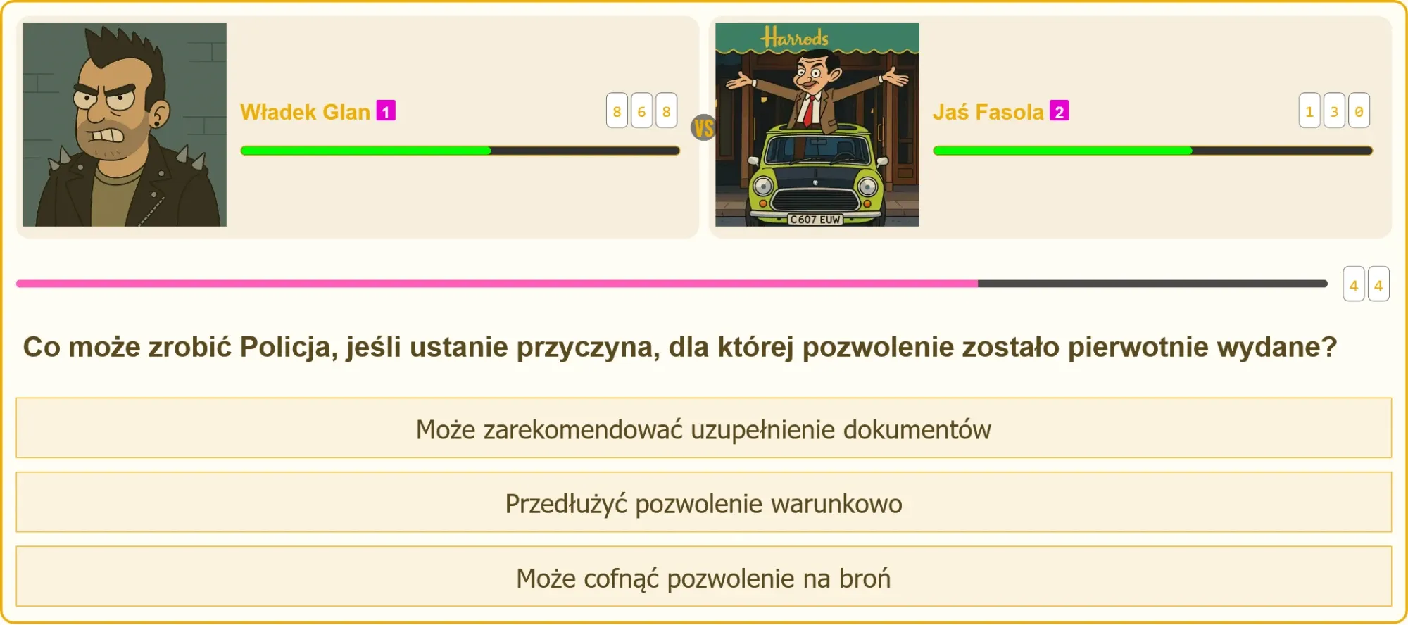 Policja sprawdza pozwolenie na broń