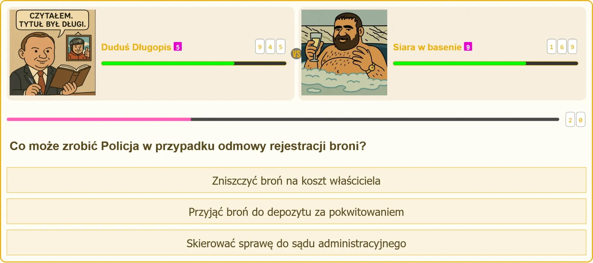 Policja przyjmująca broń do depozytu