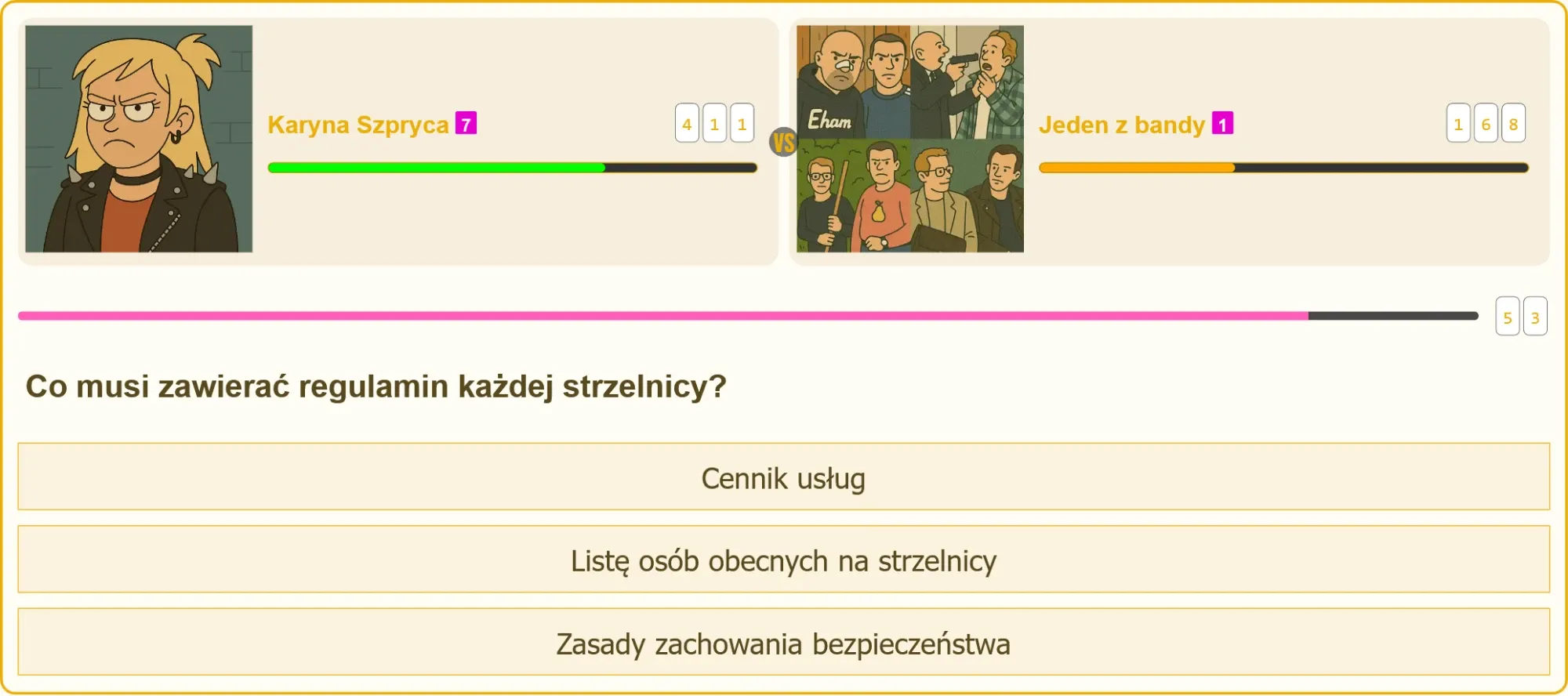Regulamin strzelnicy z podkreślonymi zasadami bezpieczeństwa