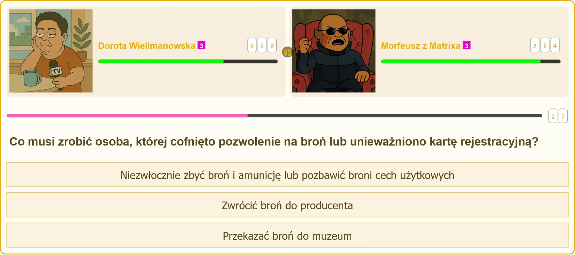 Pojedynek wiedzy na egzaminie na patent strzelecki
