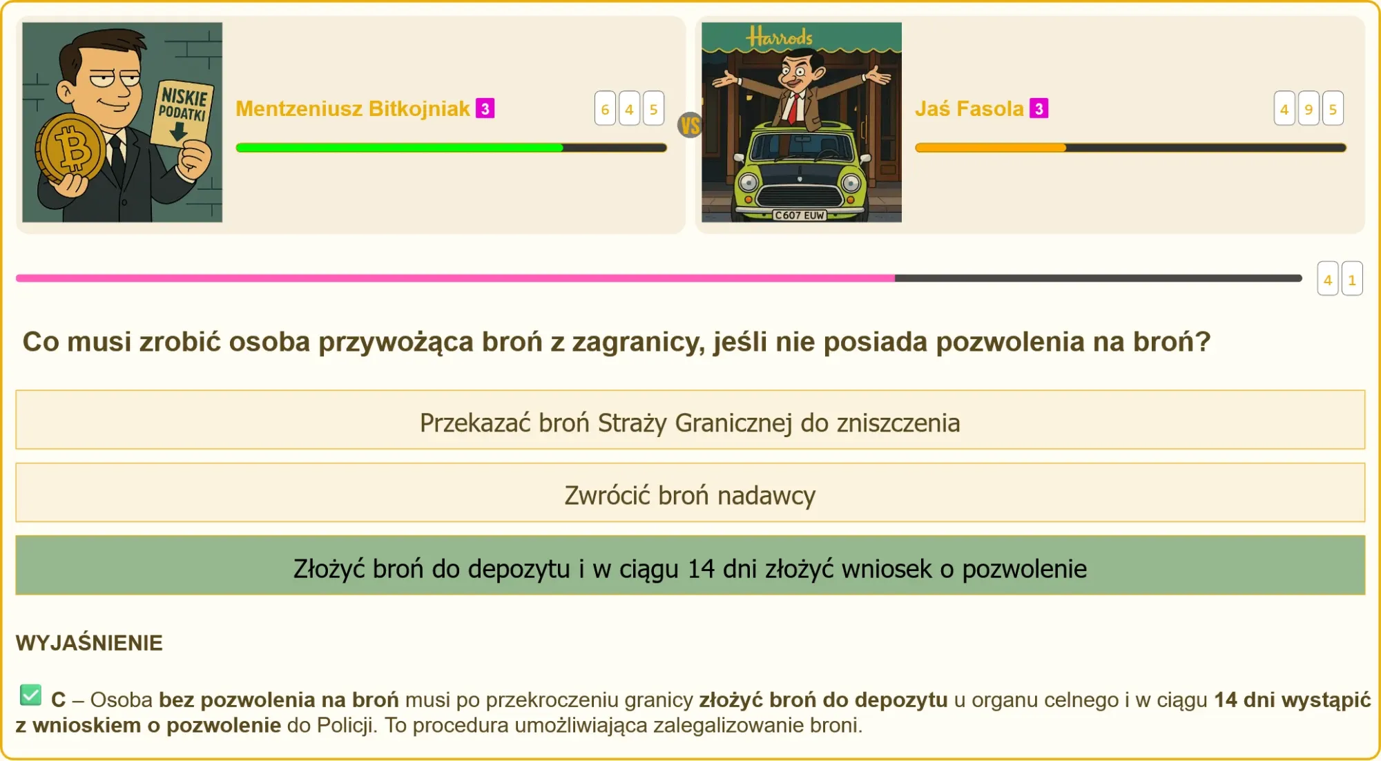 Egzamin na patent strzelecki - pytania testowe