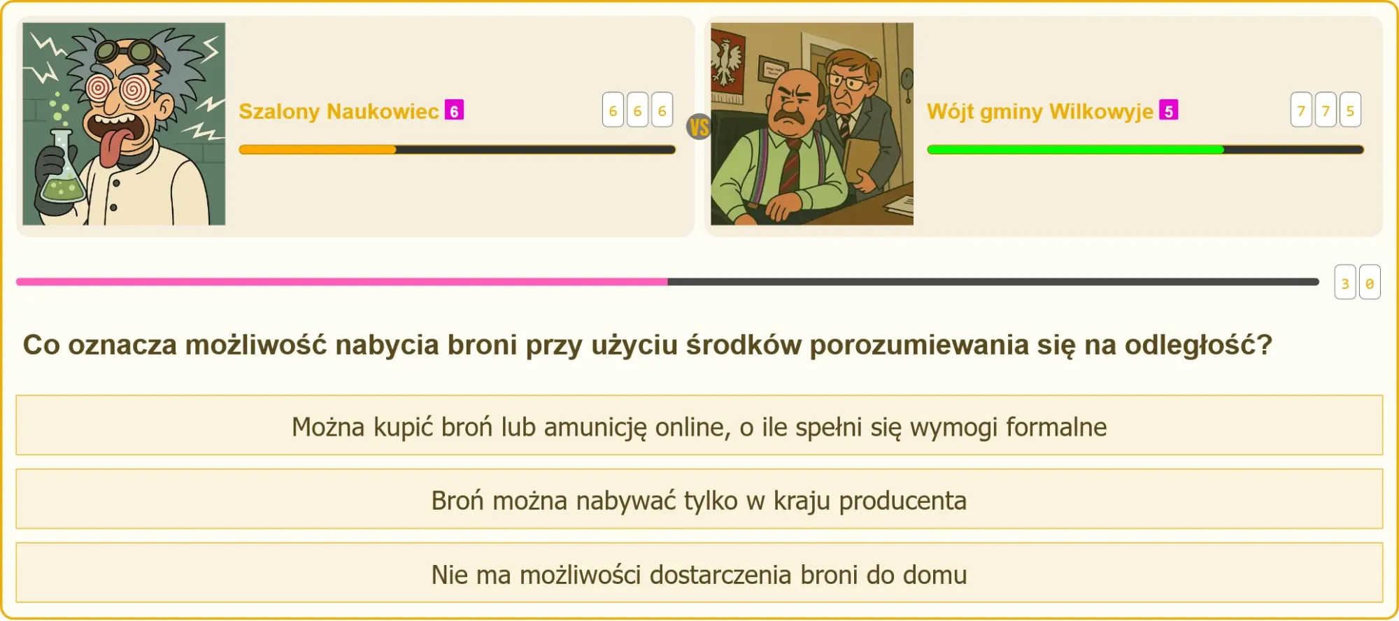 Człowiek przeglądający oferty broni w internecie na laptopie