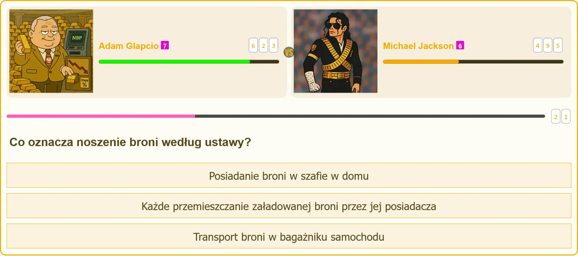 Pojedynek wiedzy na egzaminie na patent strzelecki