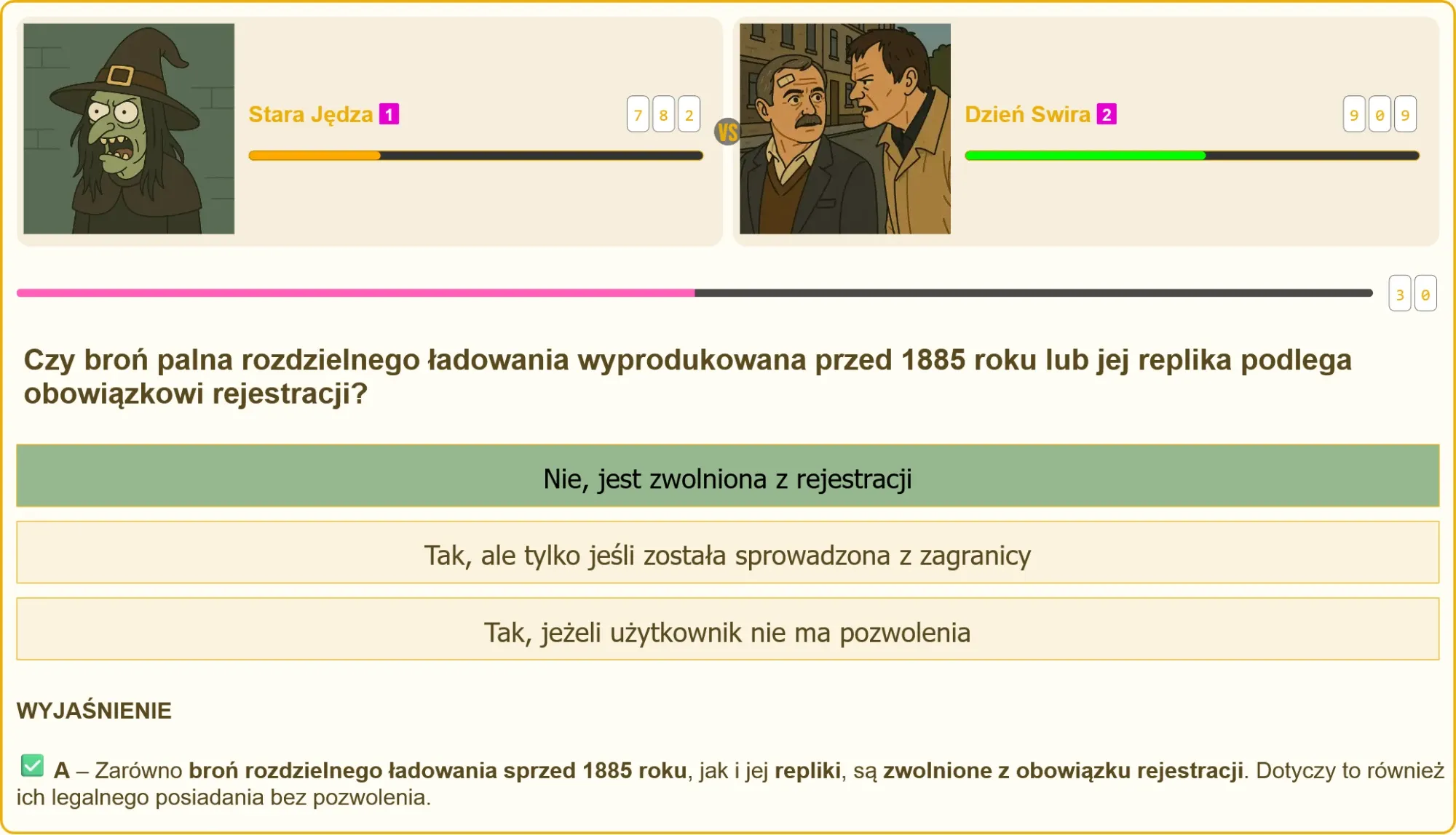 porównanie oryginalnej broni i współczesnej repliki