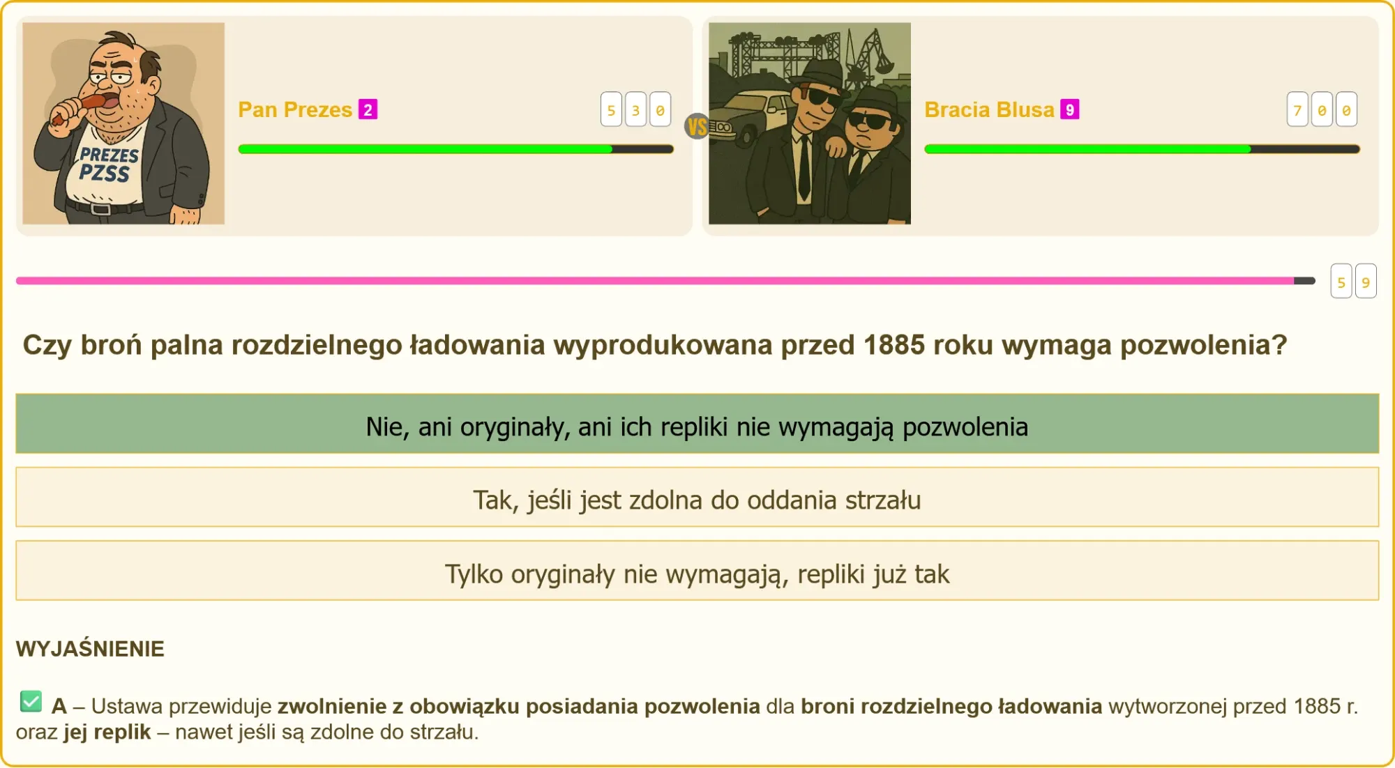 Egzamin na patent strzelecki – pytania testowe