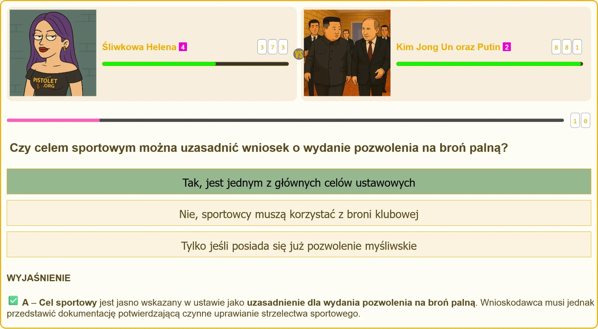 Strzelectwo sportowe jako cel uzyskania pozwolenia na broń