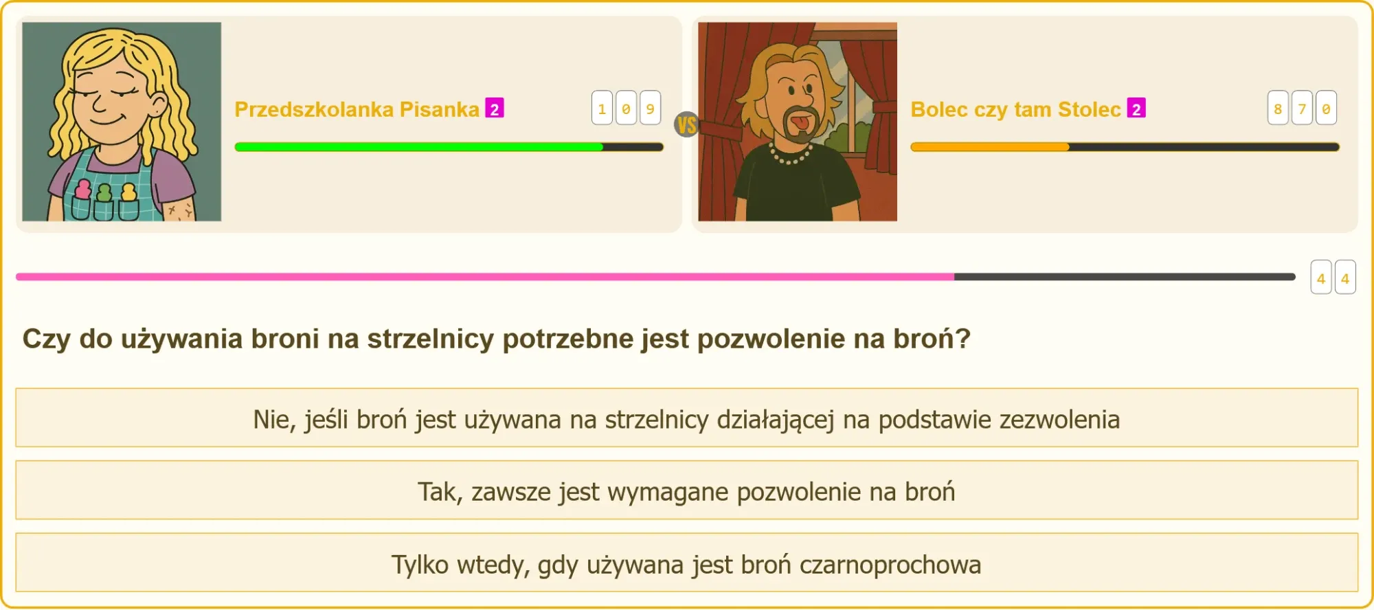 Pojedynek na strzelnicy - kto wygra?