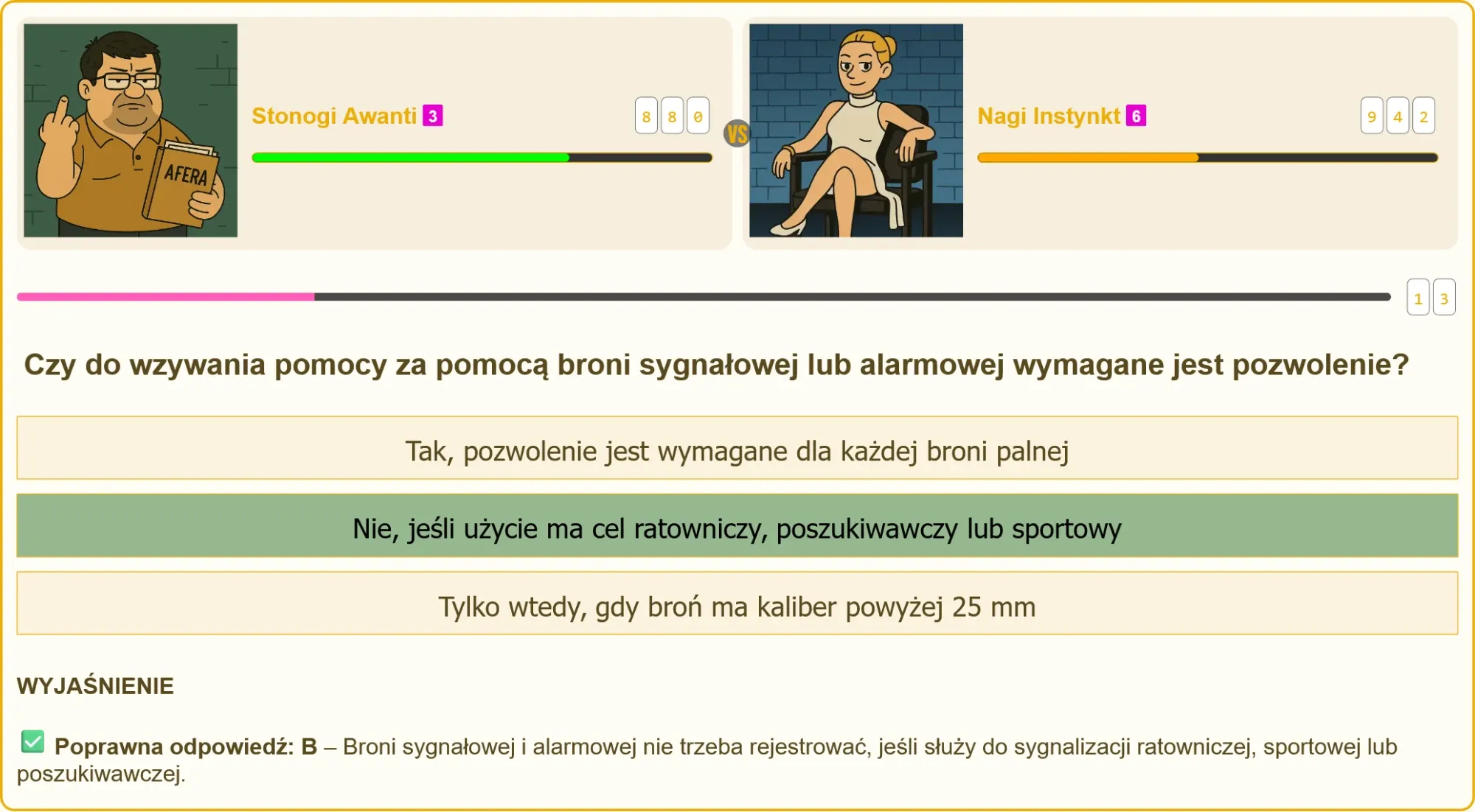Broń sygnałowa używana do wzywania pomocy