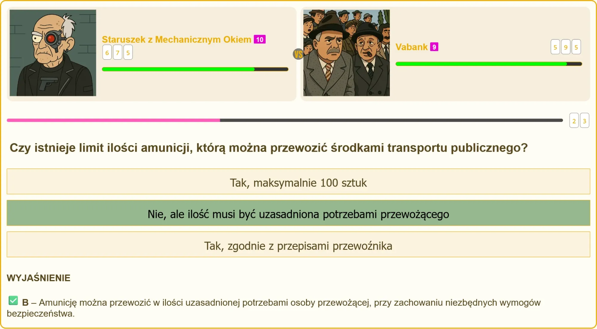 Przewożenie amunicji środkami transportu publicznego