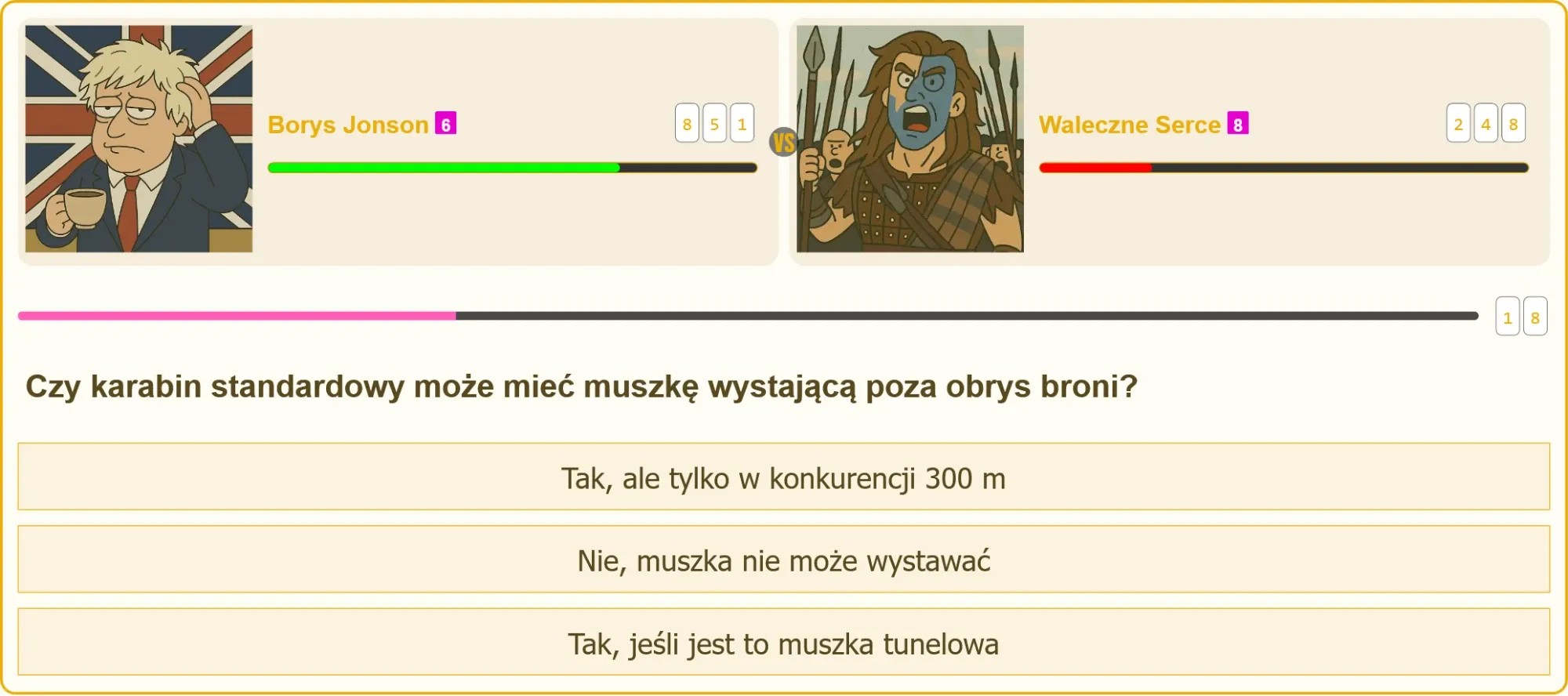 Karabin standardowy z widoczną muszką