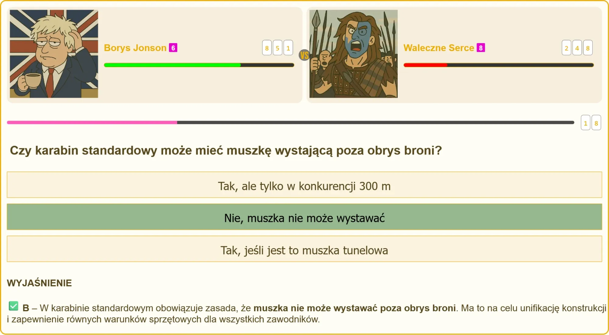 Strzelec celujący z karabinu standardowego