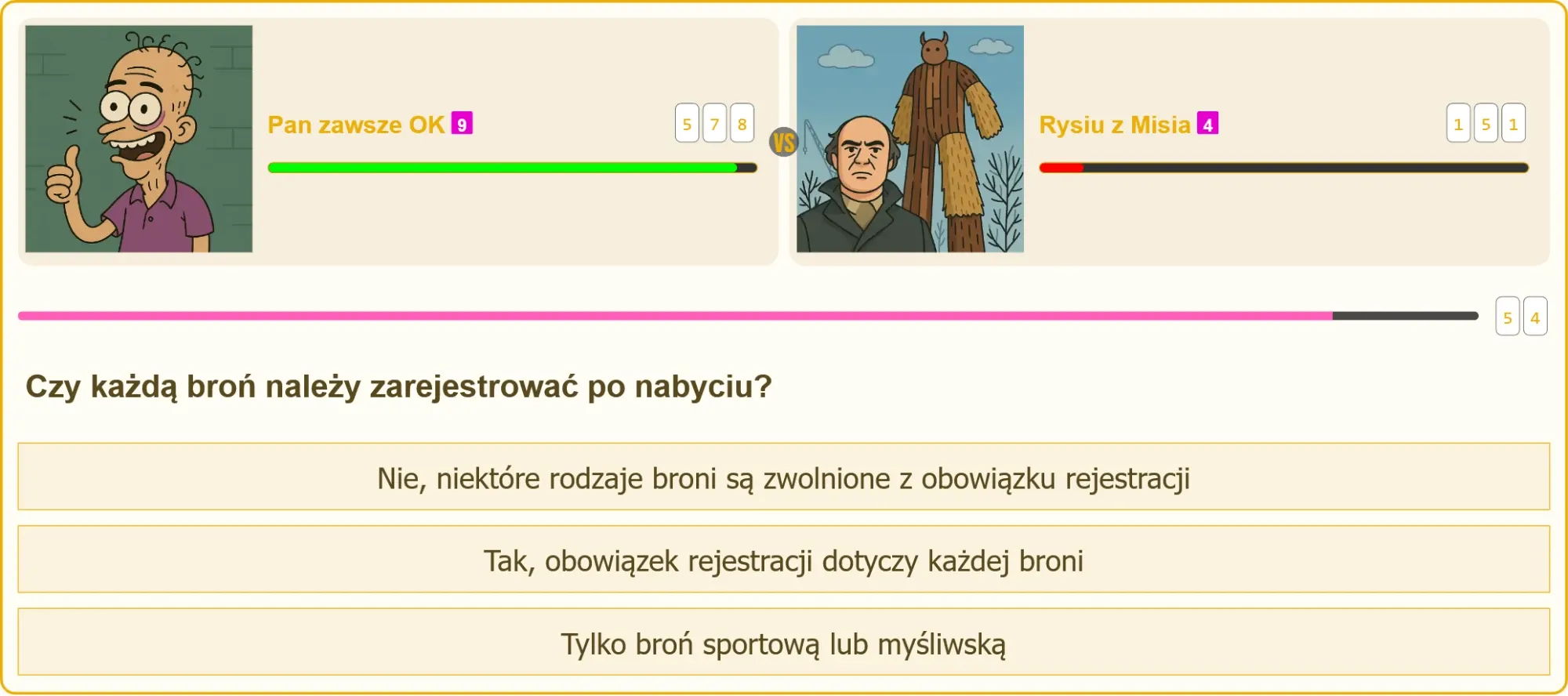 Pojedynek na testach patentu strzeleckiego