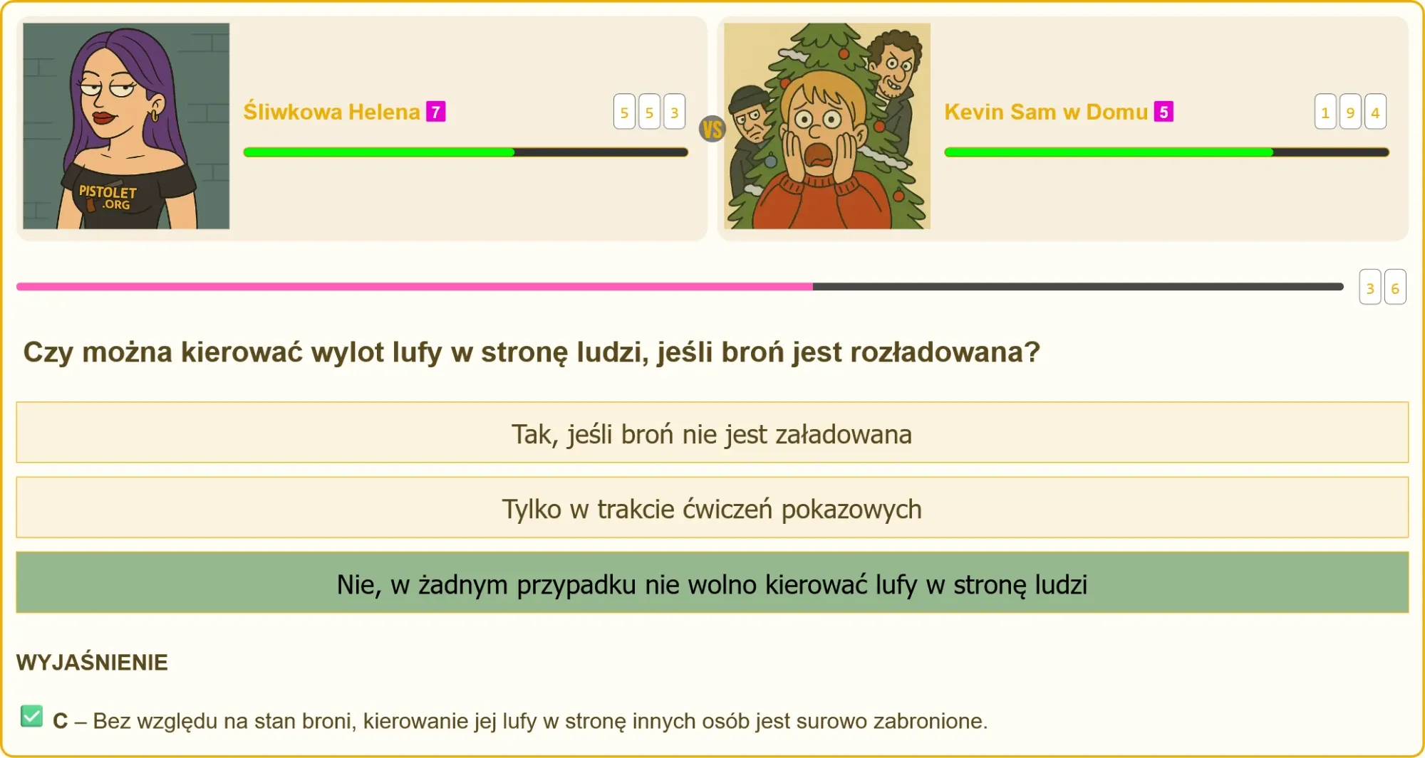 Przykładowa sytuacja na strzelnicy - jak prawidłowo trzymać broń