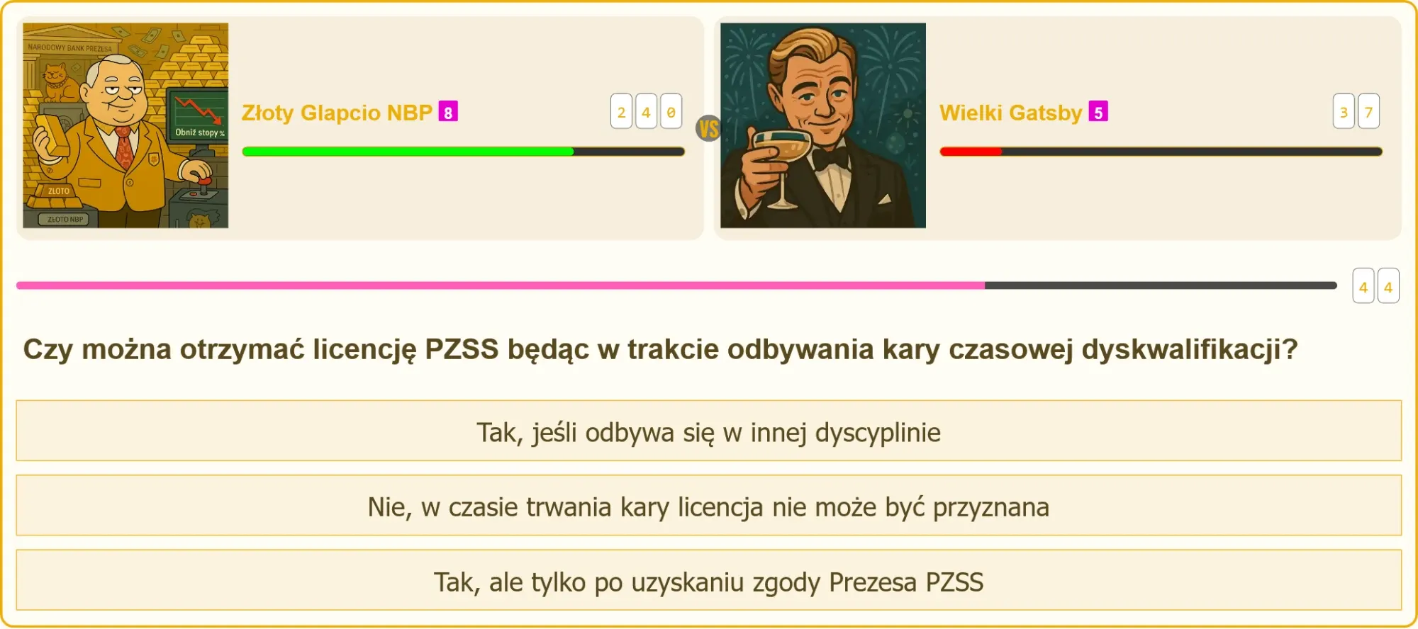 Licencja PZSS a kara dyskwalifikacji – pytanie testowe na patent strzelecki