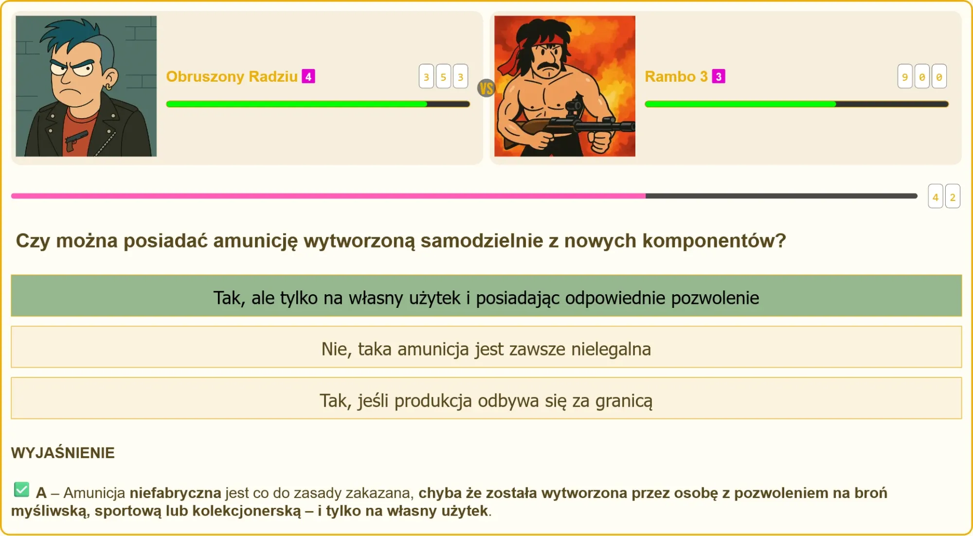 Przygotowanie do egzaminu na patent strzelecki – testy online