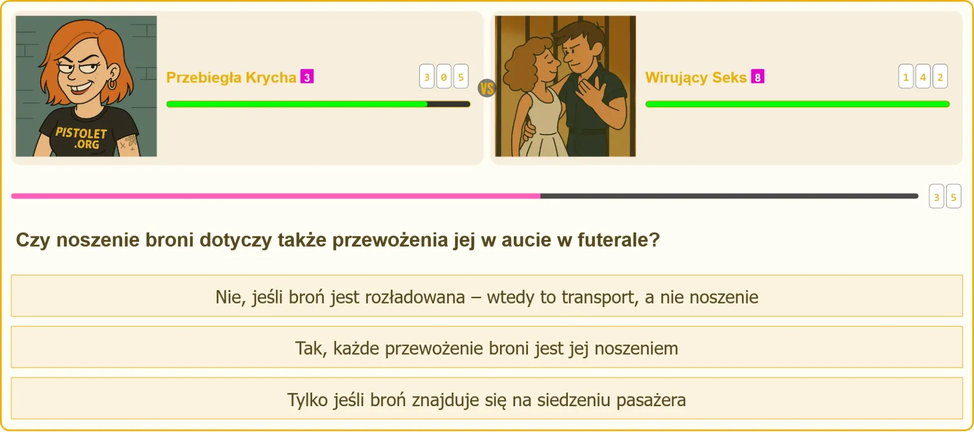 Broń w futerale w bagażniku samochodu