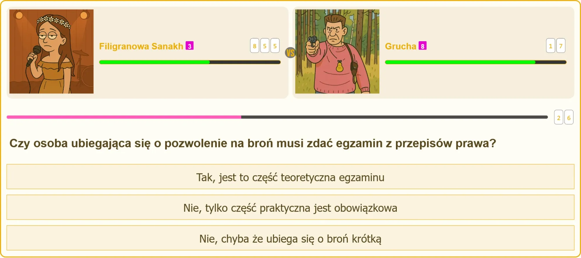 Egzamin teoretyczny na patent strzelecki