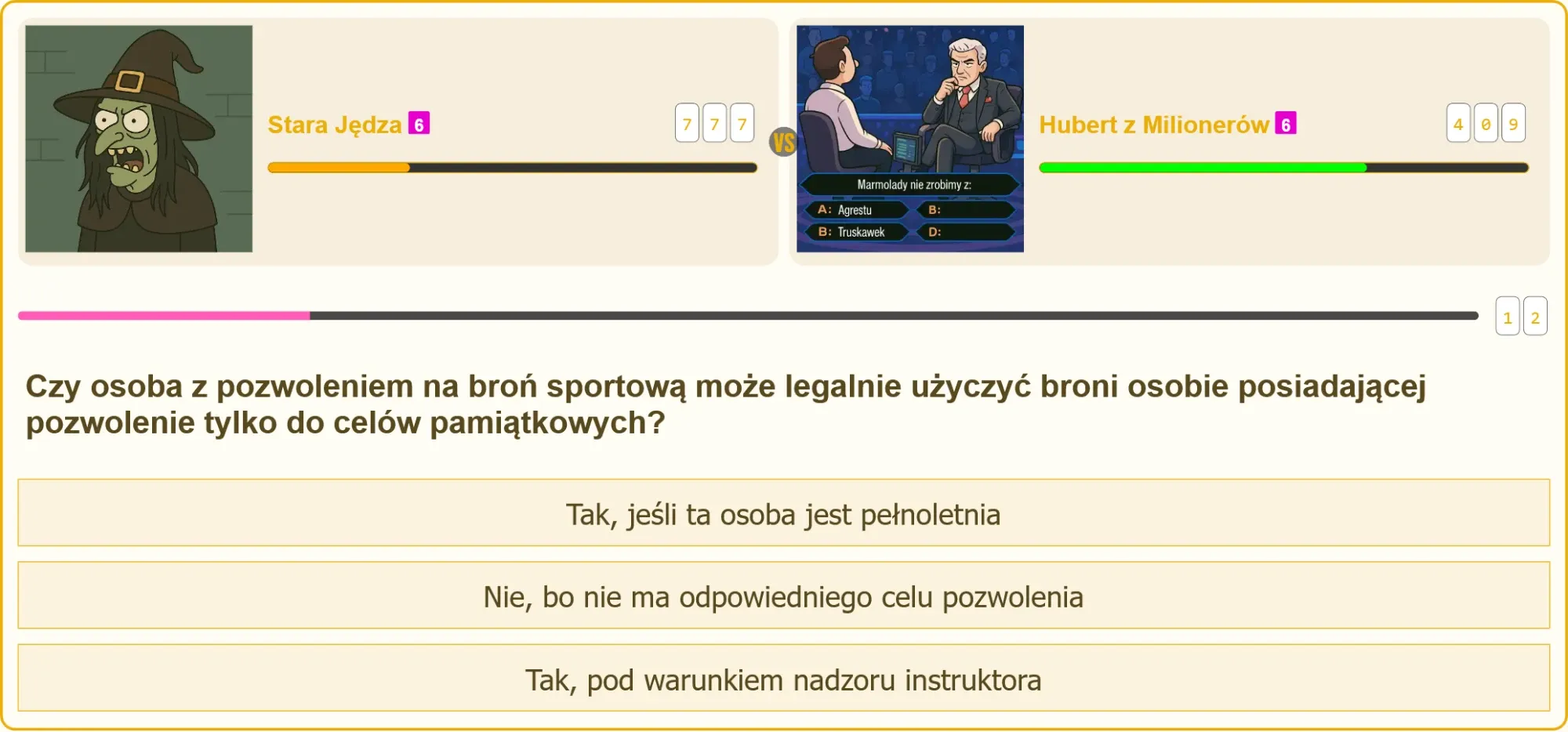 Pytanie testowe na patent strzelecki o użyczaniu broni sportowej