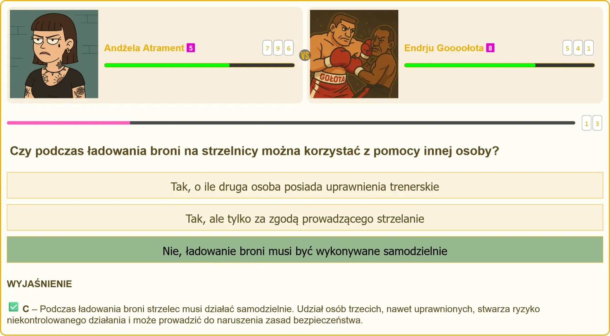 Egzamin na patent strzelecki - pytania testowe