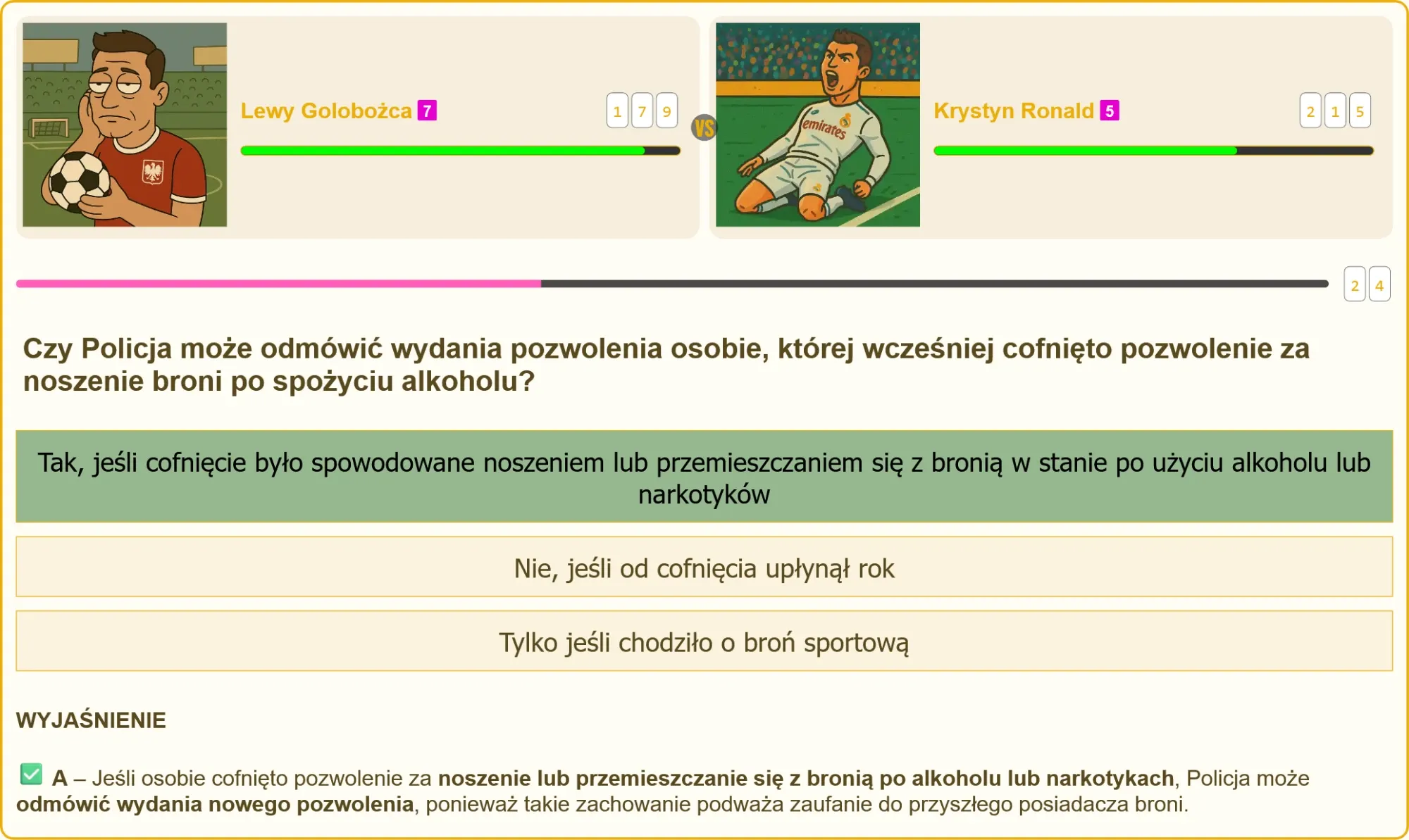 Egzamin na patent strzelecki - test pisemny