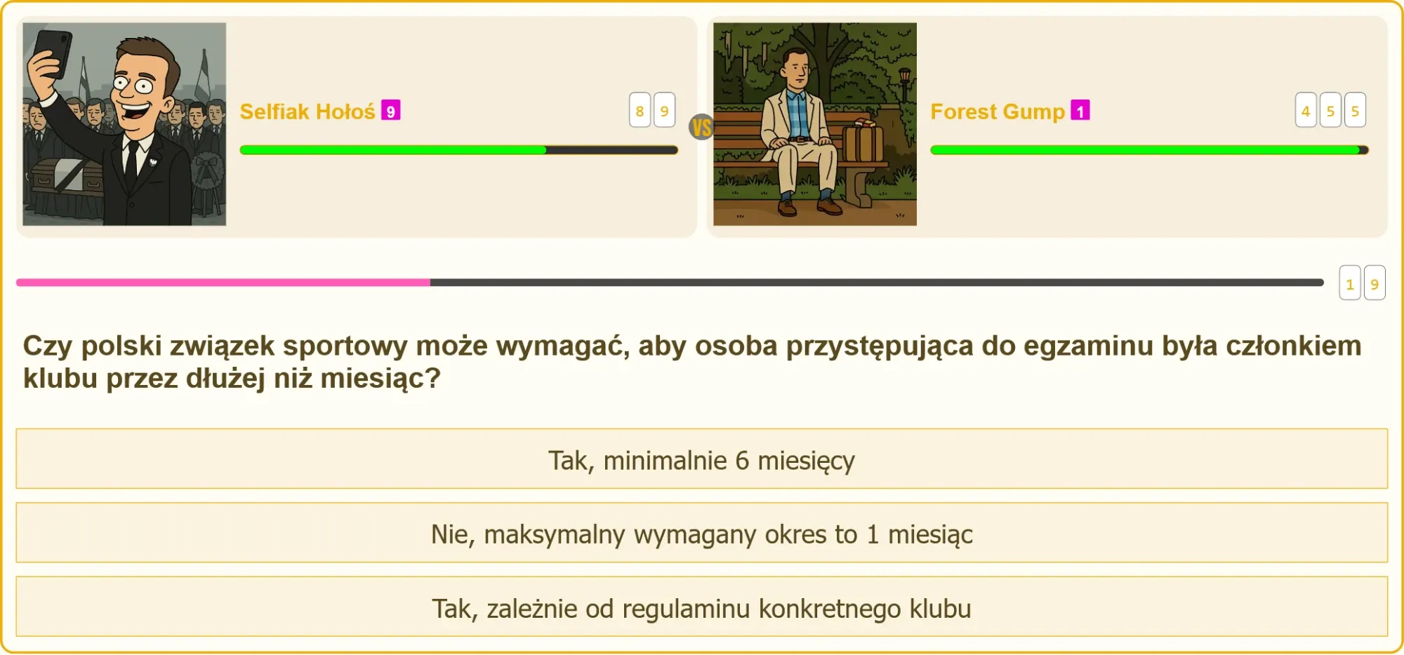 Pojedynek wiedzy na temat patentu strzeleckiego