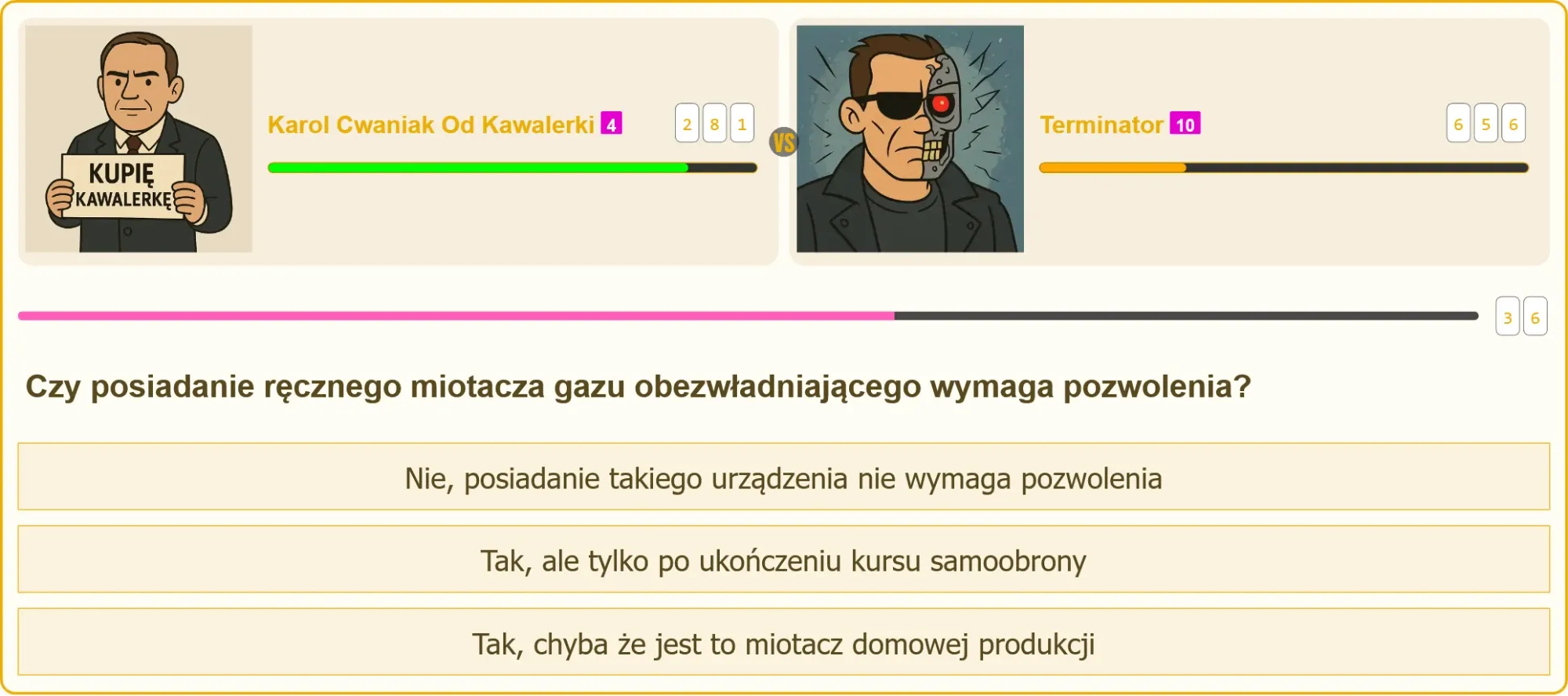 Pojedynek wiedzy na testach na patent strzelecki