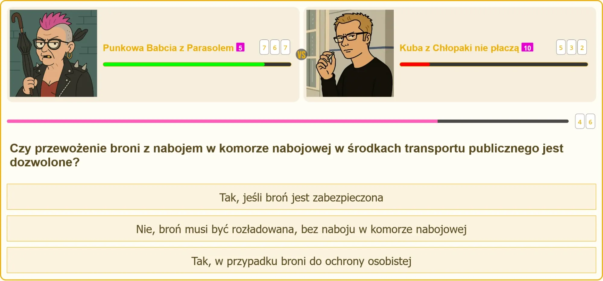 Pojedynek na testy patentu strzeleckiego