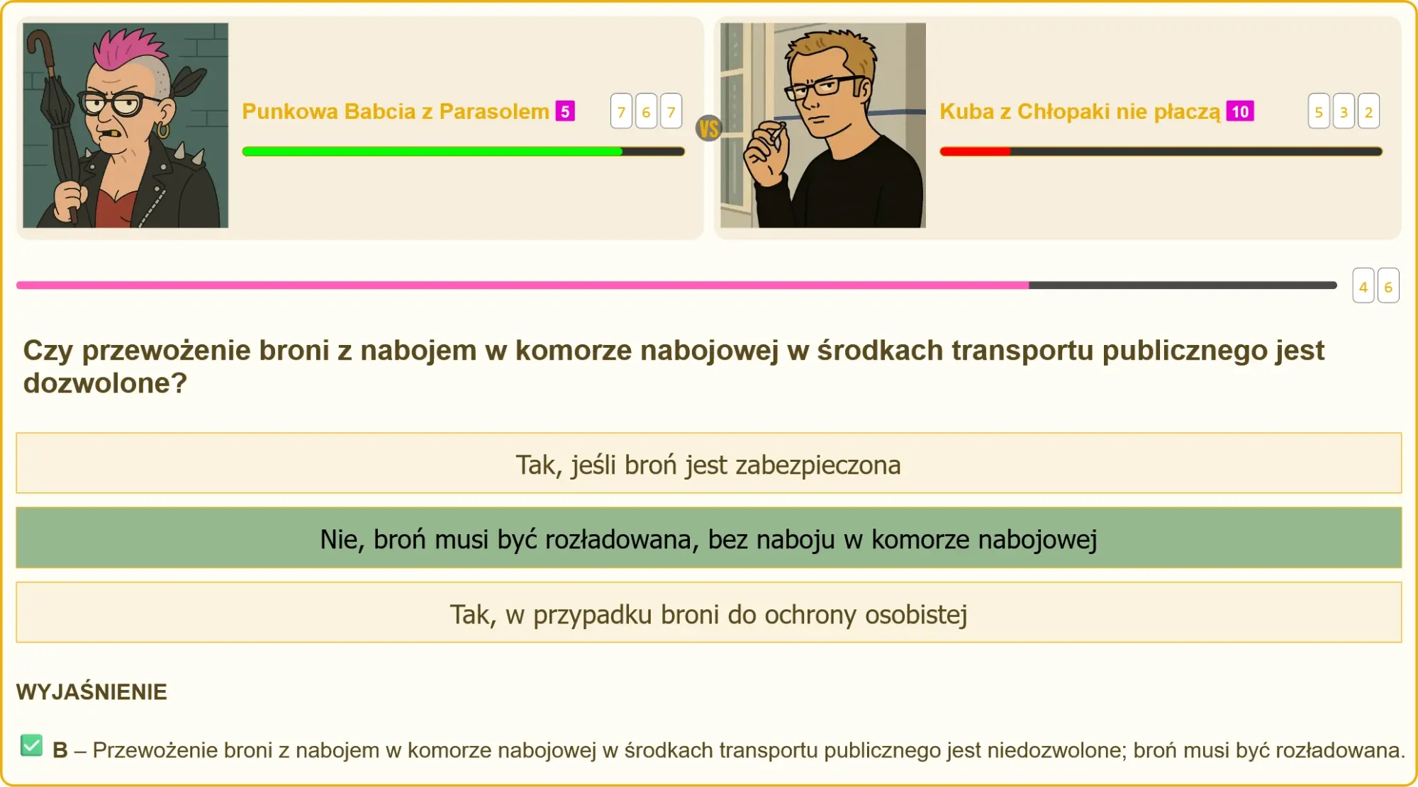 Przewożenie broni w transporcie publicznym - infografika