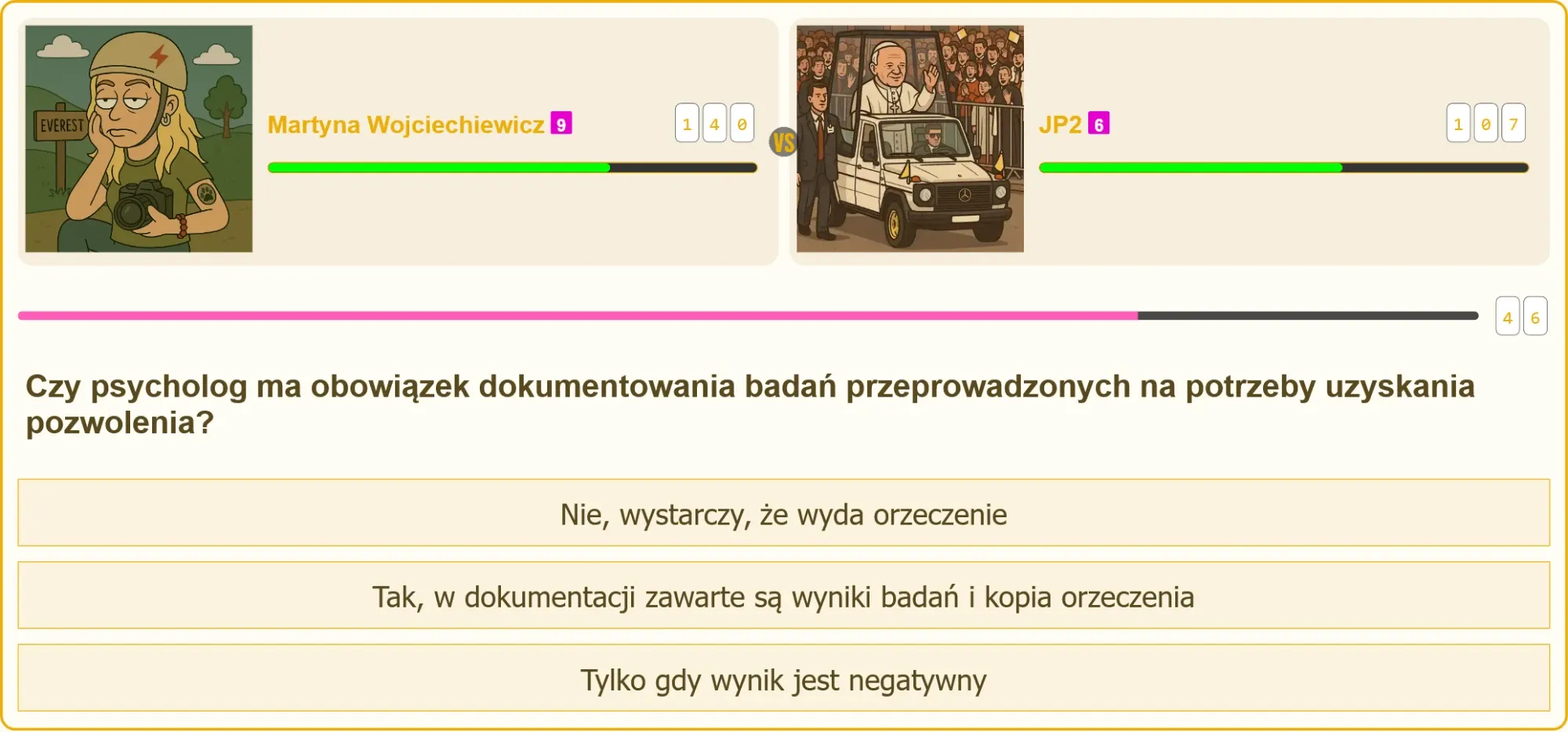 Pojedynek wiedzy o pozwoleniach na broń – Martyna vs JP2