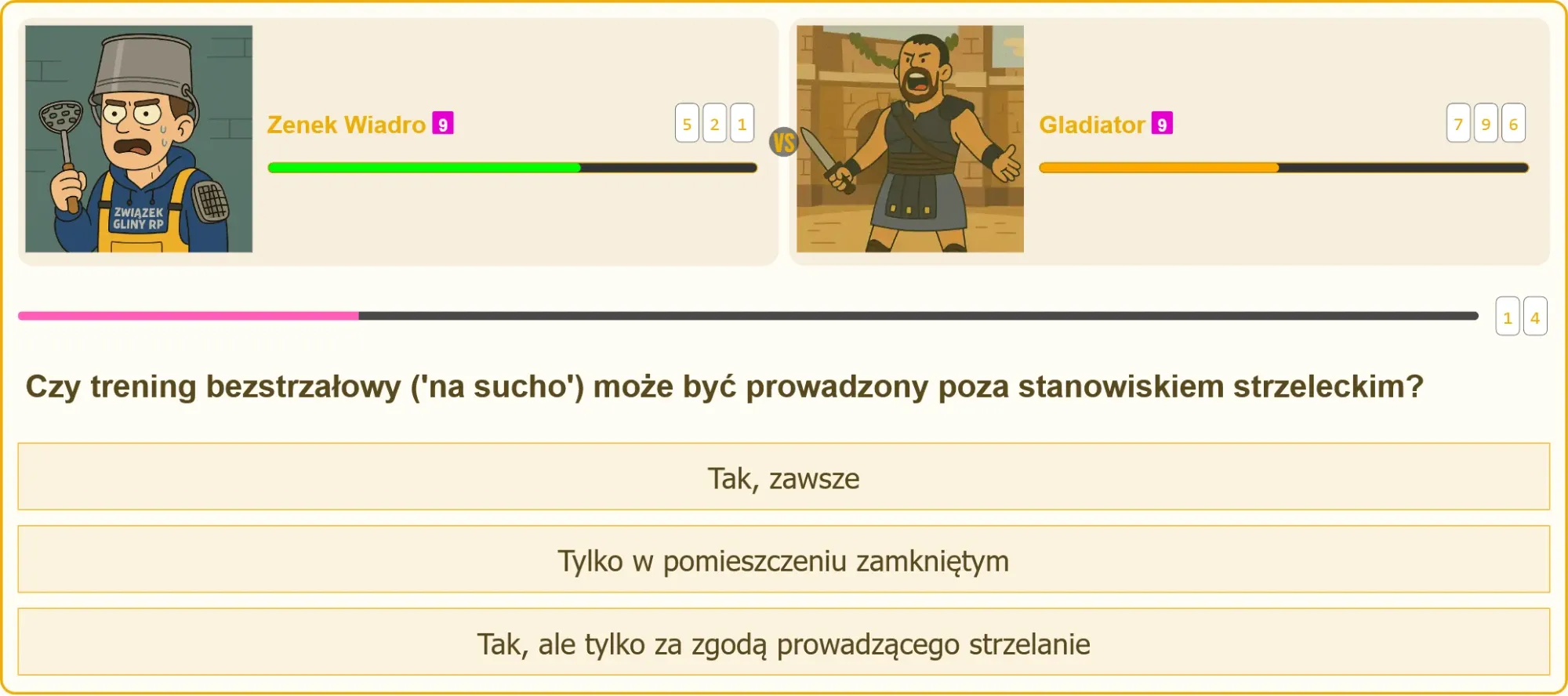 Trening na sucho na strzelnicy