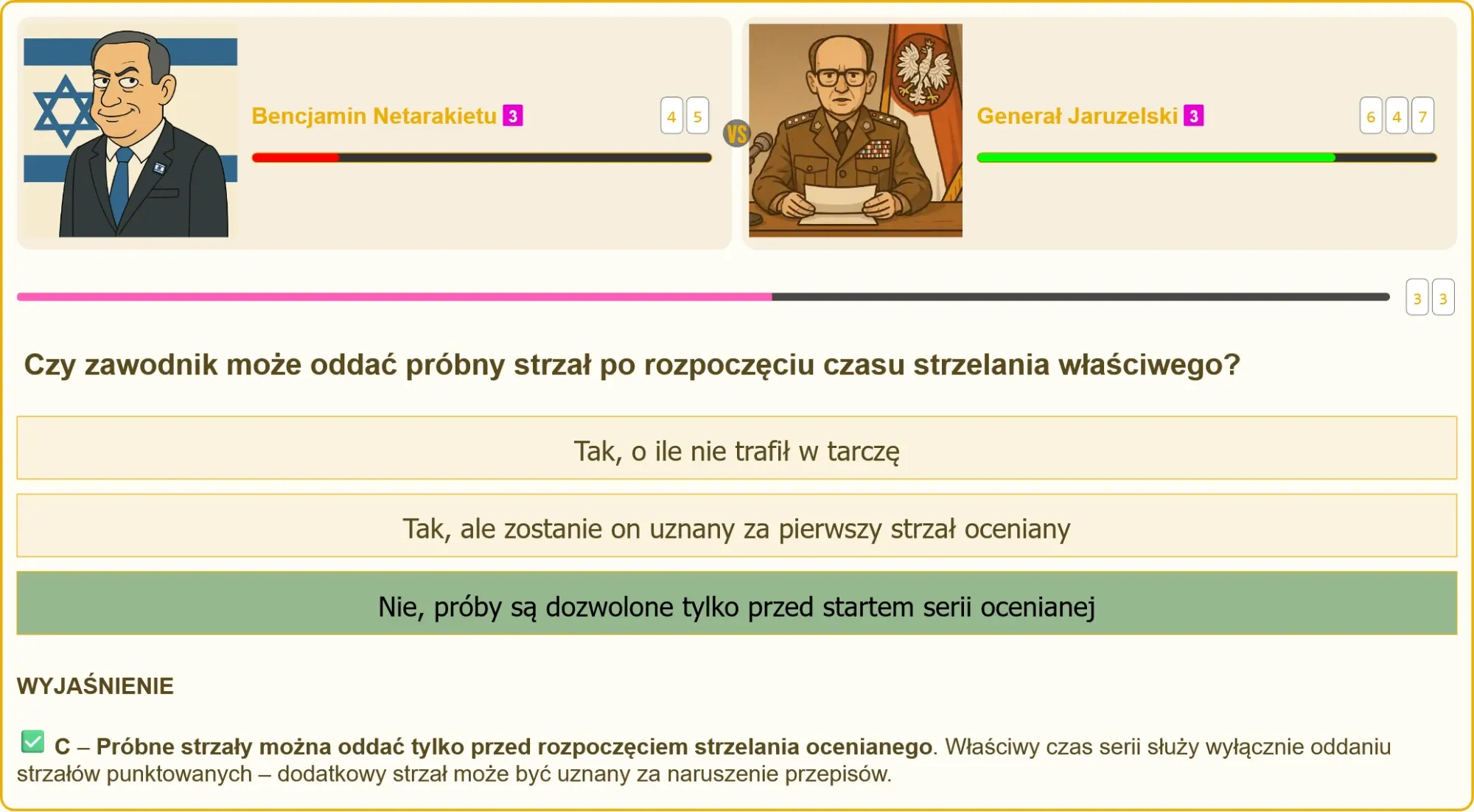 Tarcza strzelecka z widocznymi śladami po kulach