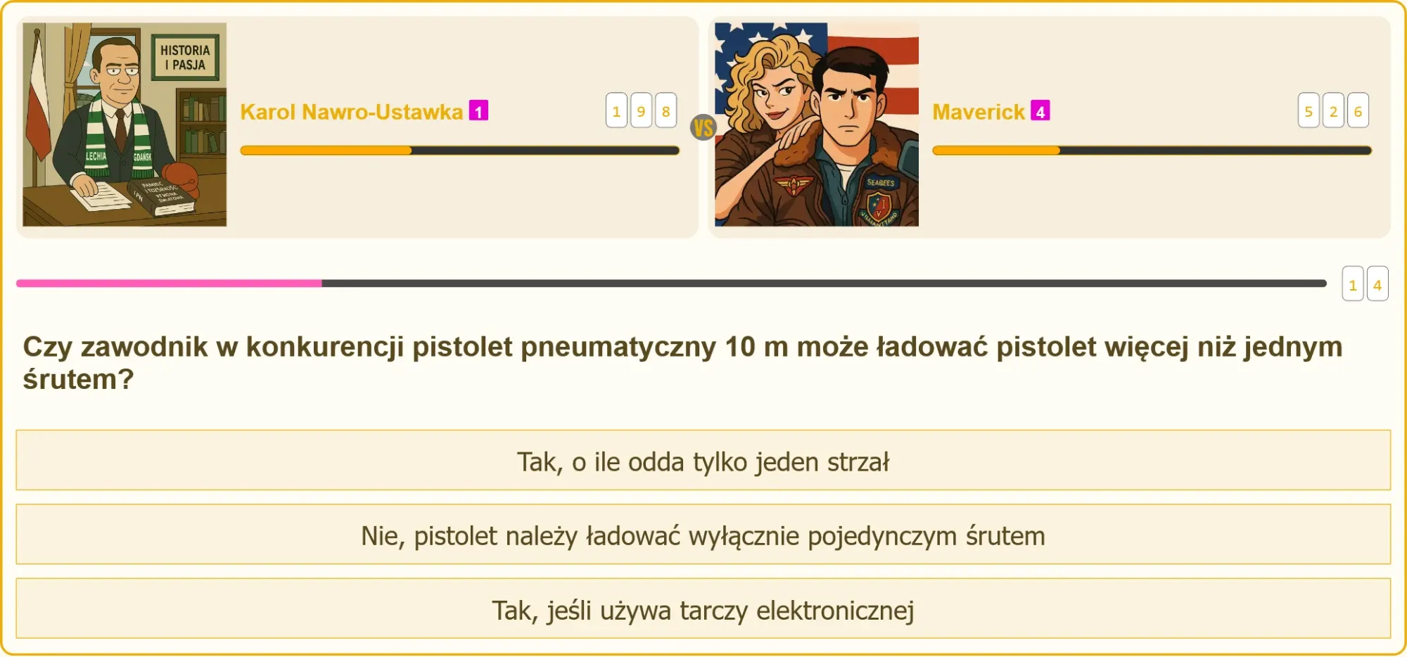 Zawodnik strzelający z pistoletu pneumatycznego na tarczy 10 metrów