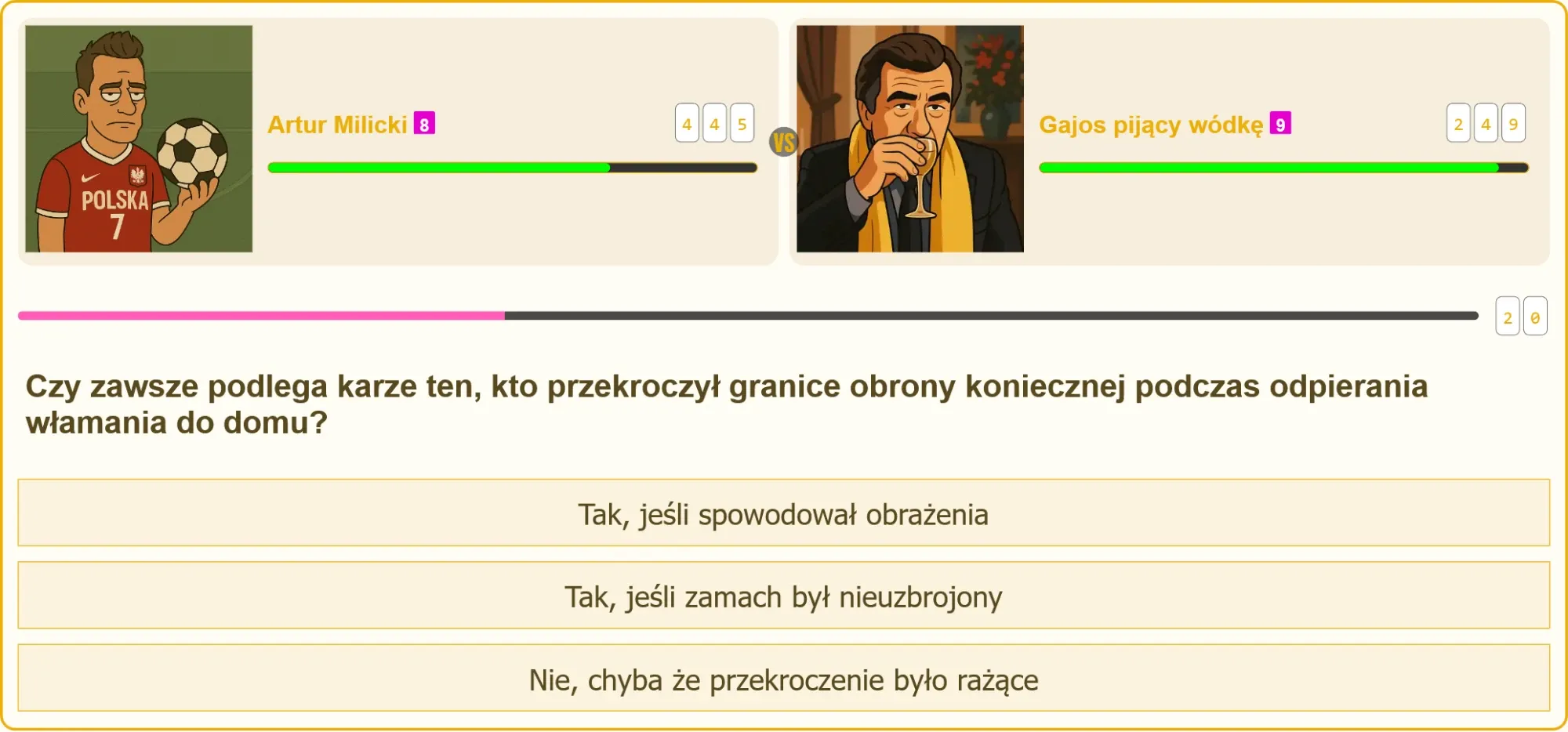 Ilustracja przedstawiająca sytuację obrony koniecznej w domu