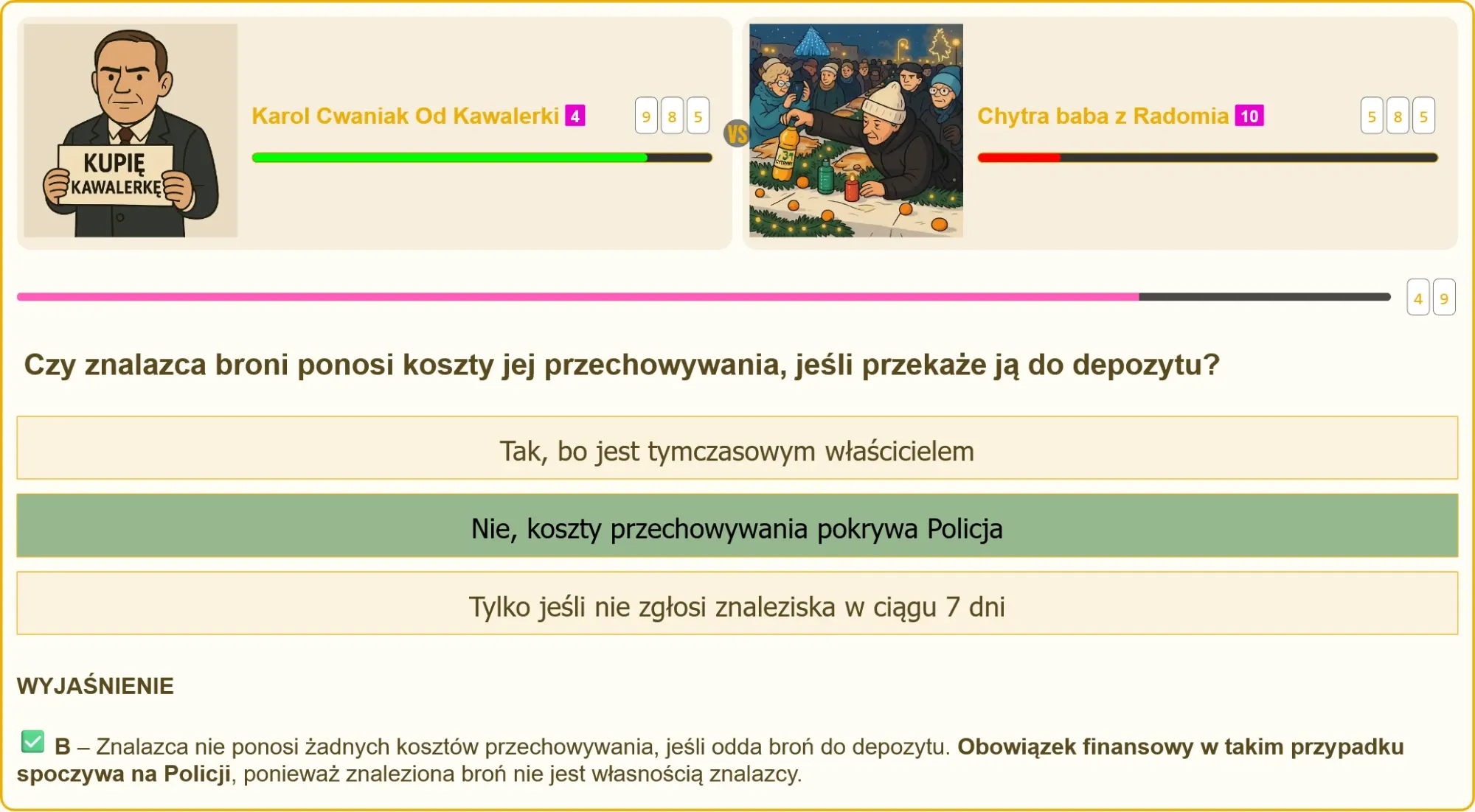 Znalazca broni a koszty przechowywania – infografika prawna