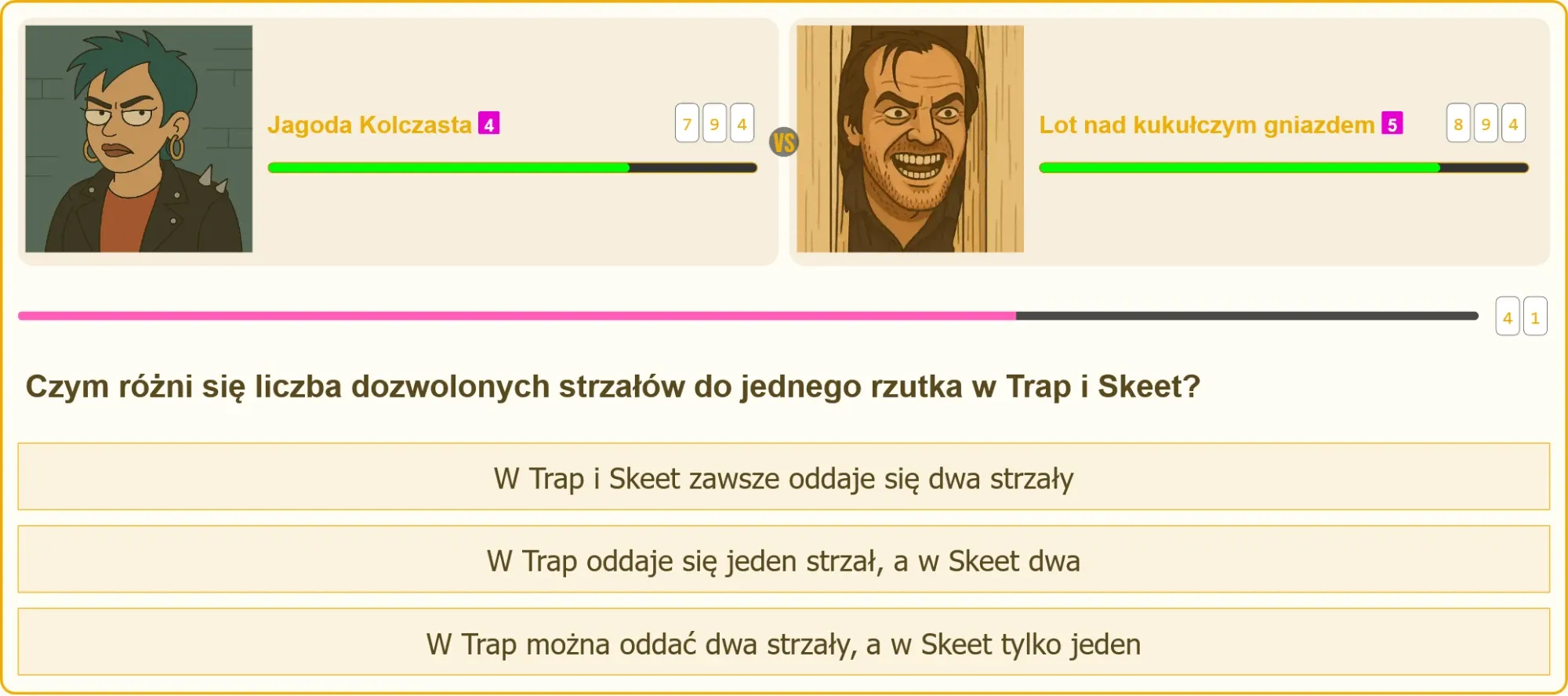 Zawodnik strzelający do rzutka w konkurencji Trap