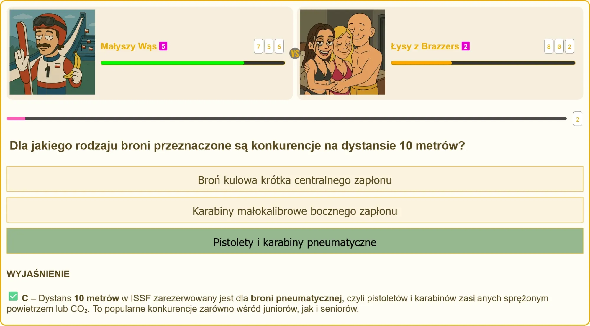 Pistolet pneumatyczny używany w konkurencjach ISSF