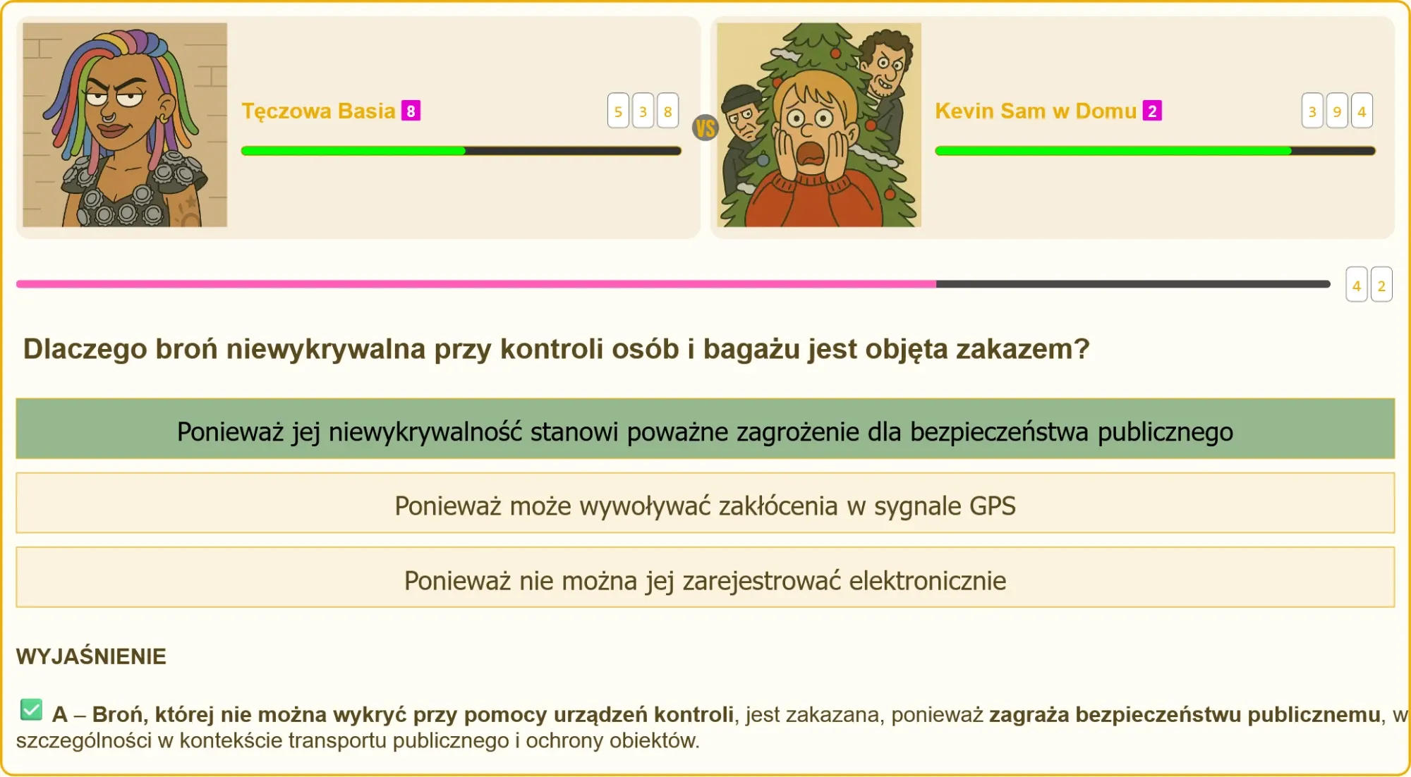 Egzamin na patent strzelecki – test wyboru z pytaniem o broń niewykrywalną