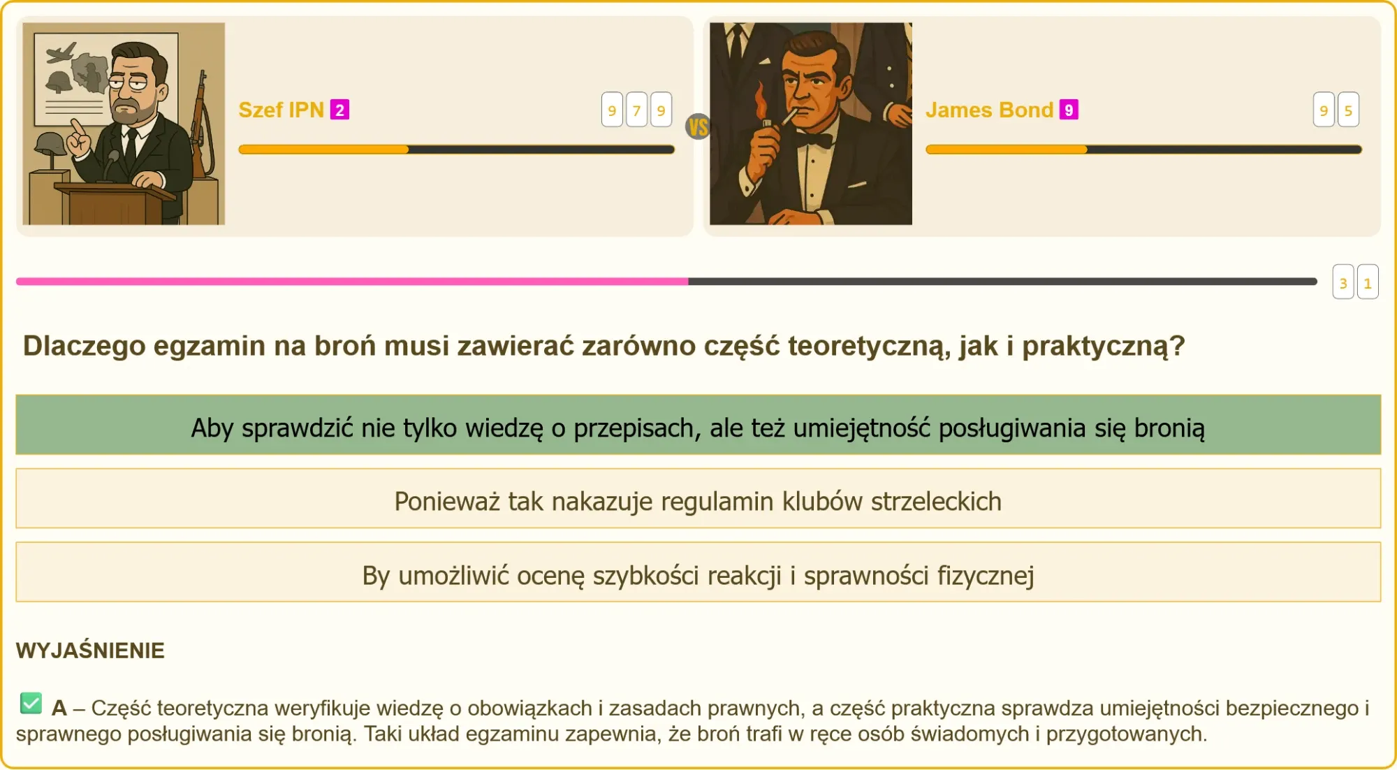 Część praktyczna egzaminu na broń – strzelanie na strzelnicy