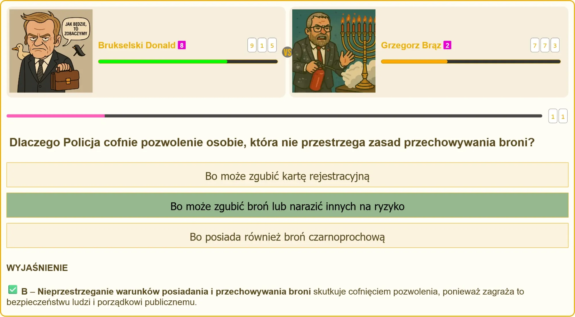 Egzamin na patent strzelecki – pytanie o cofnięcie pozwolenia