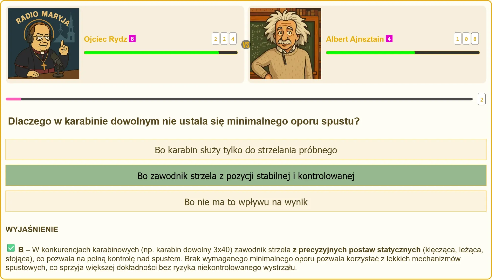 Schemat budowy spustu karabinu dowolnego