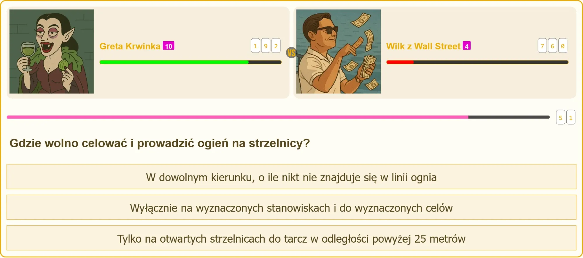 Strzelnica z wyznaczonymi stanowiskami strzeleckimi
