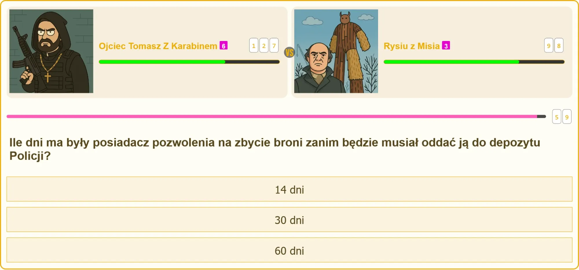 Pojedynek wiedzy na temat zbycia broni po utracie pozwolenia
