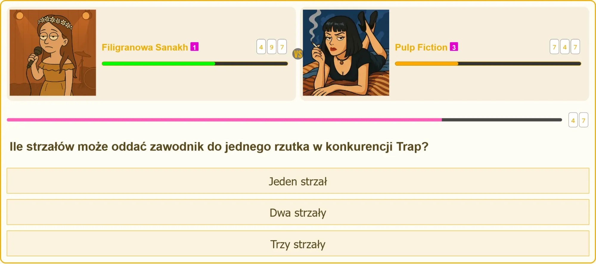 Zawodnik oddający strzał do rzutka w konkurencji Trap