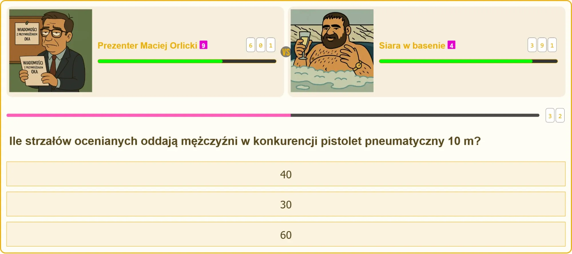 Mężczyzna strzelający z pistoletu pneumatycznego na strzelnicy